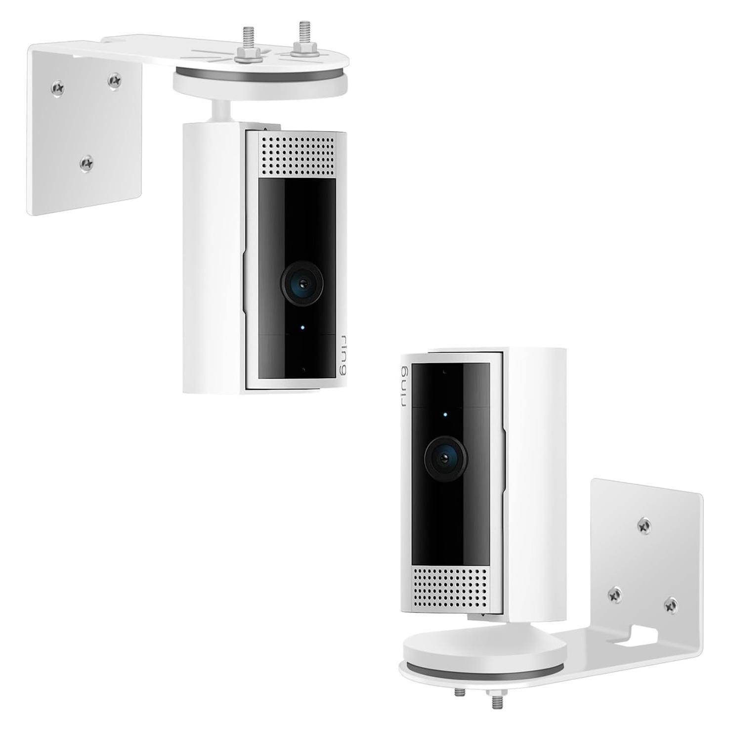Soporte de Pared para Cámara Interior Ring - Metal Blanco (2 Pack)