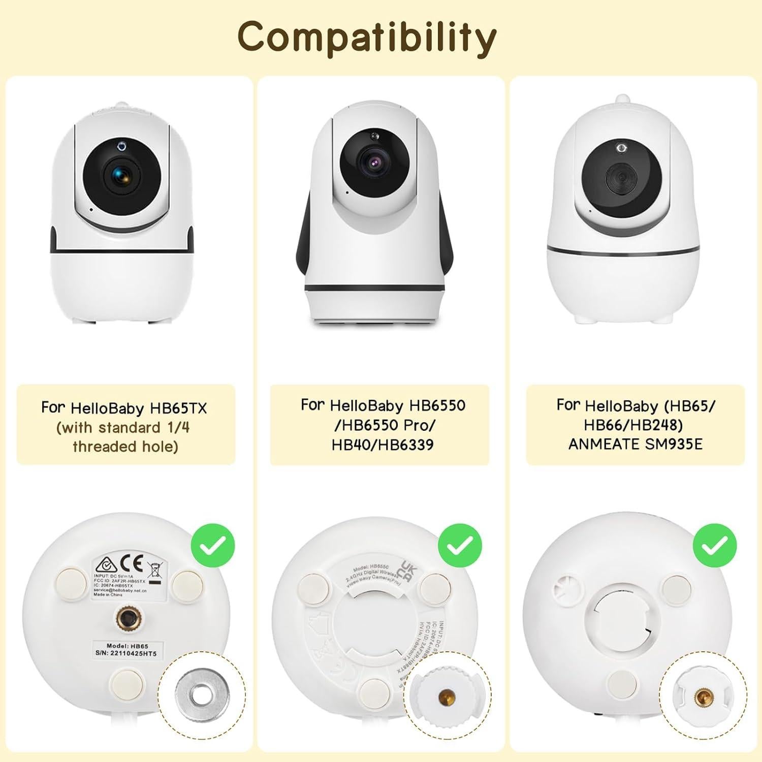 Soporte Ajustable para Monitor de Bebé HelloBaby y ANMEATE