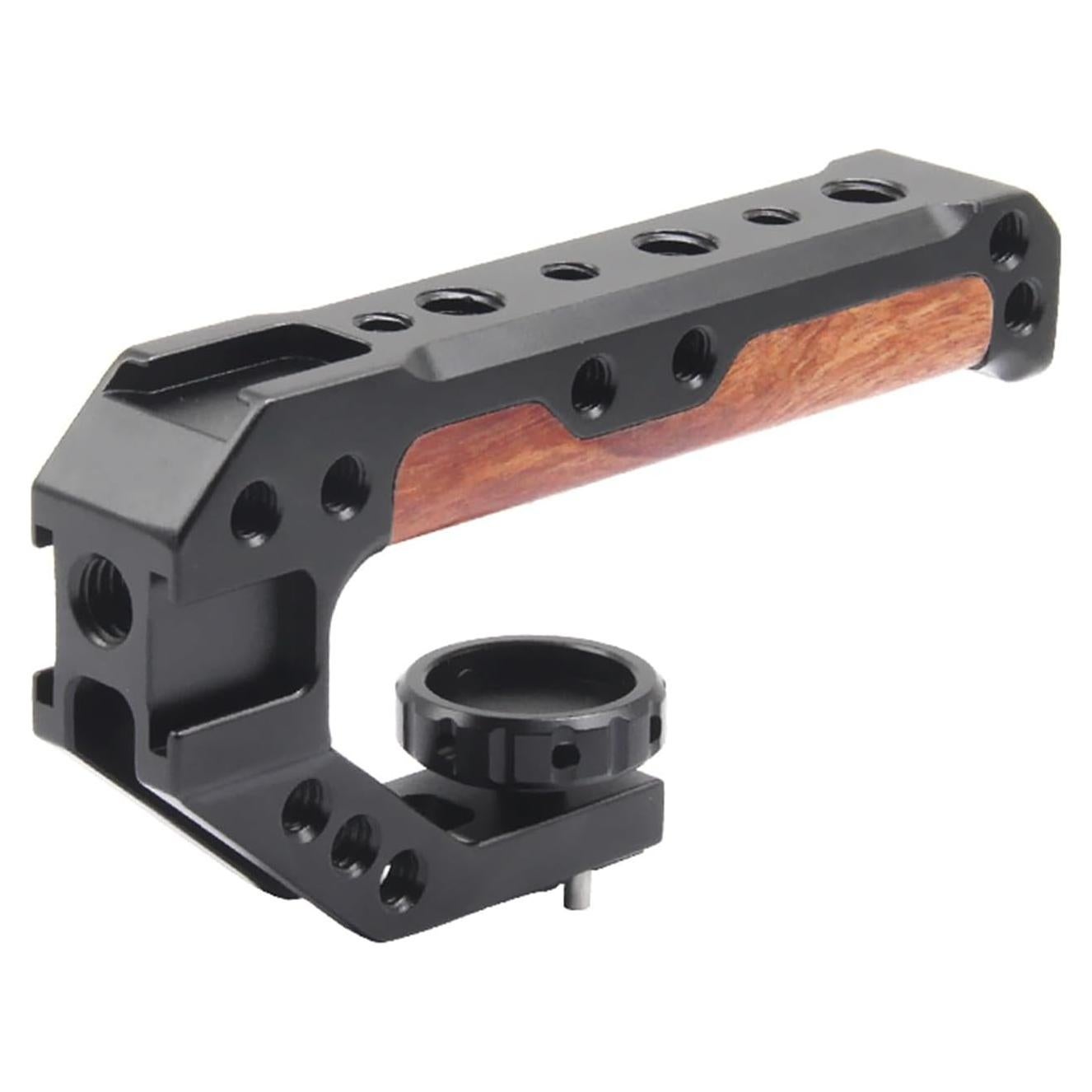 Mango Superior de Madera FUGASUN para Cámara DSLR con 3 Zapatas Frías