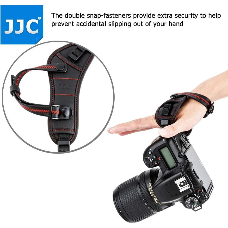 Correa de Mano JJC para Cámara DSLR Ajustable Rojo