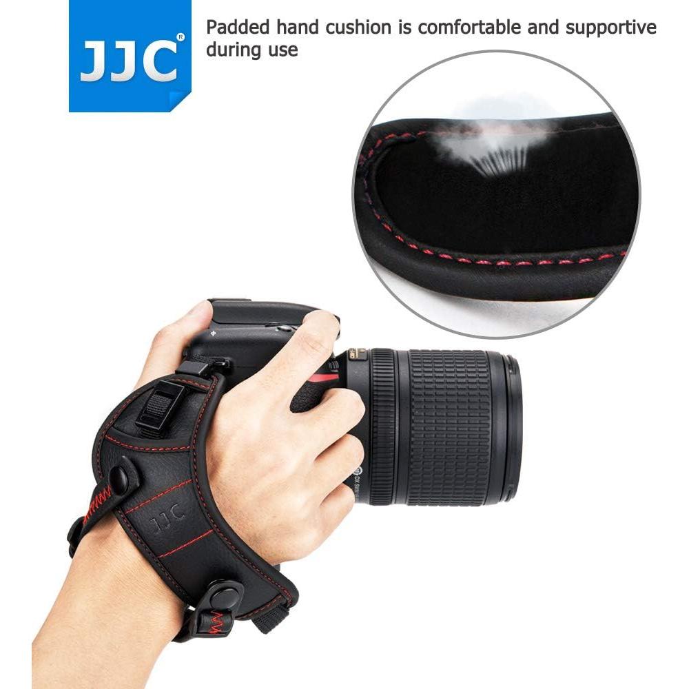 Correa de Mano JJC para Cámara DSLR Ajustable Rojo