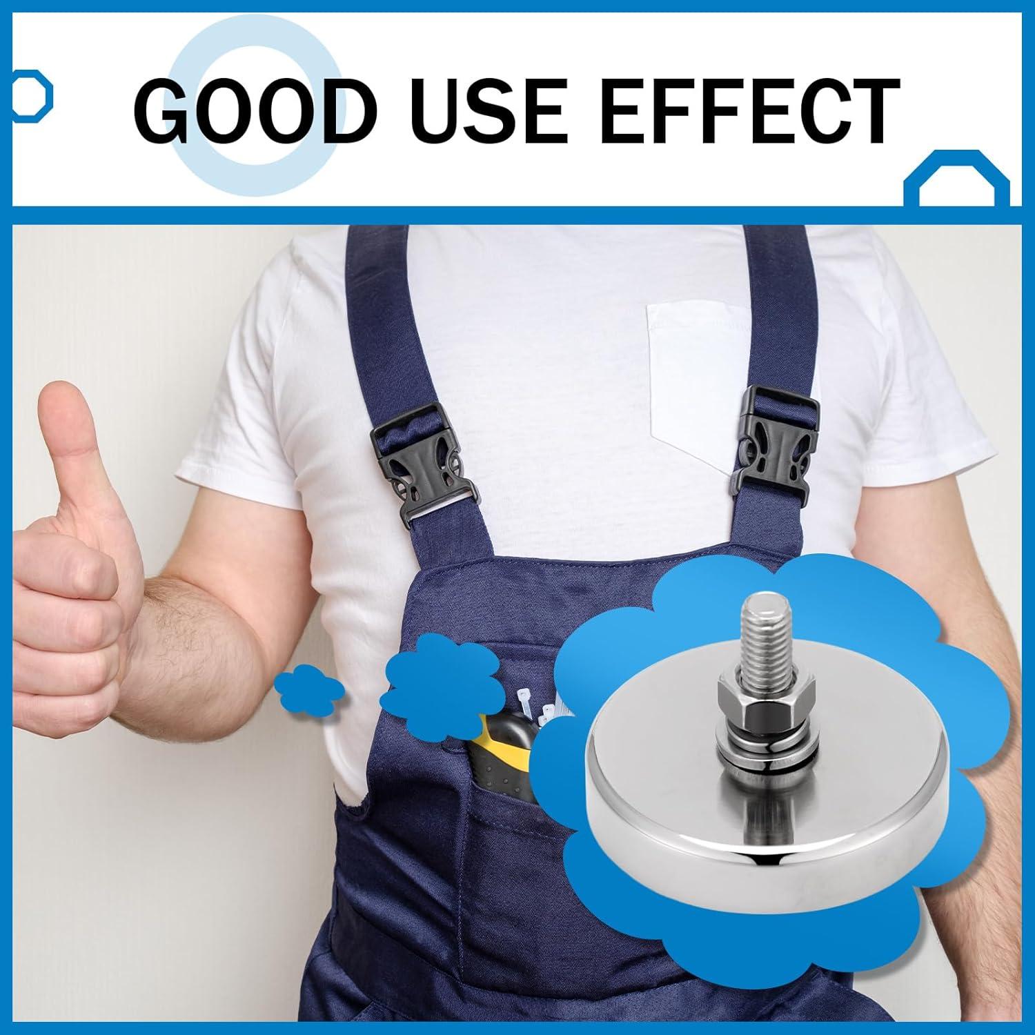 Imán Redondo Neodimio Flutesan 4 Piezas 68kg M6