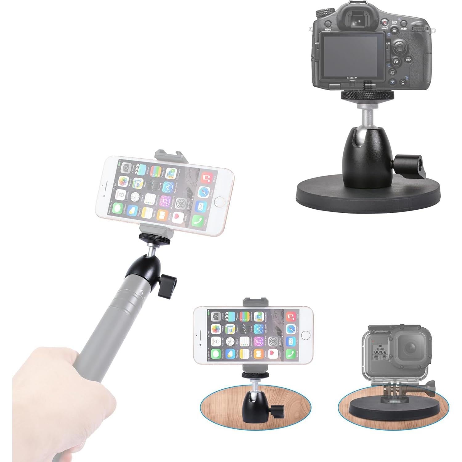 Soporte Magnético para Cámara Ruittos MMB-2 con Cabeza de Bola