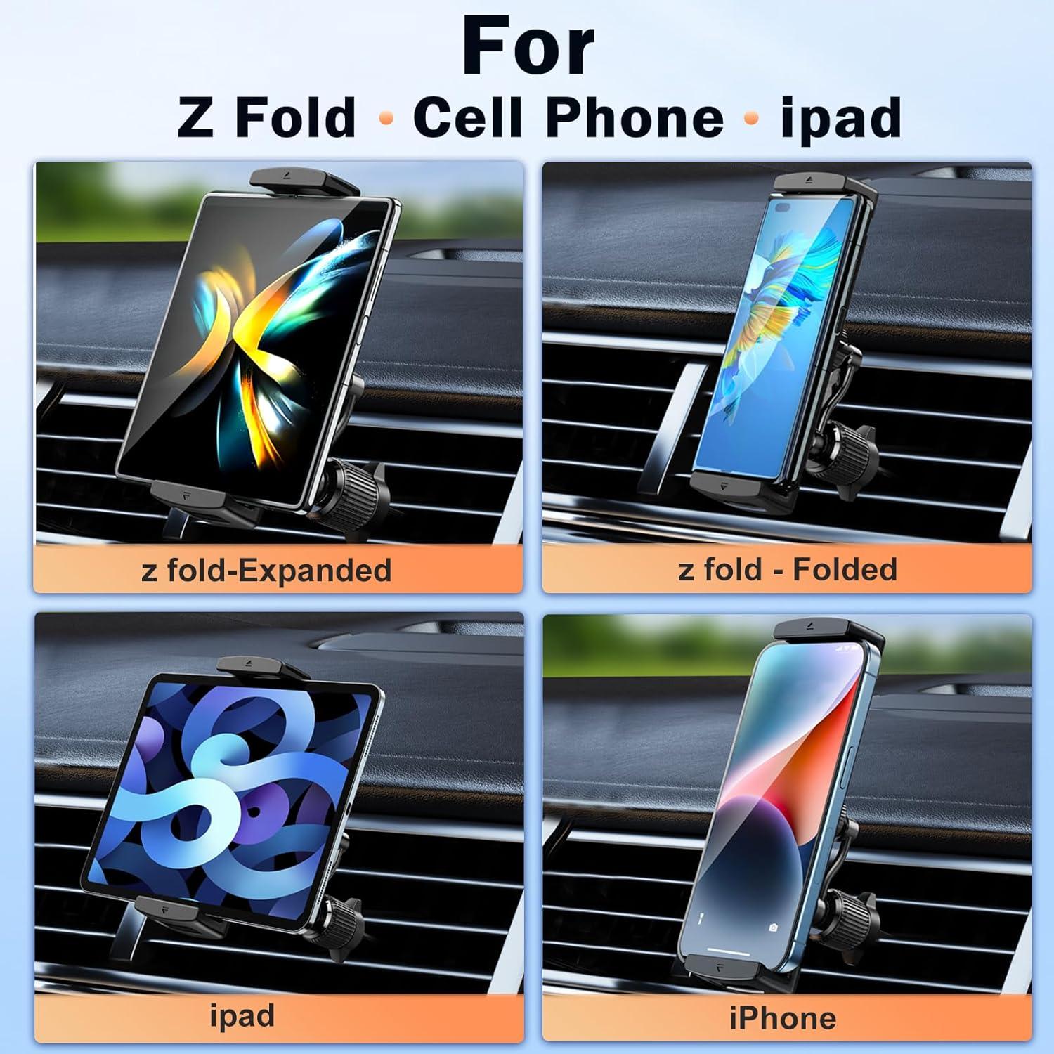 Soporte para coche xuenair Z Fold 7/6/5/4/3/2 y iPad Mini