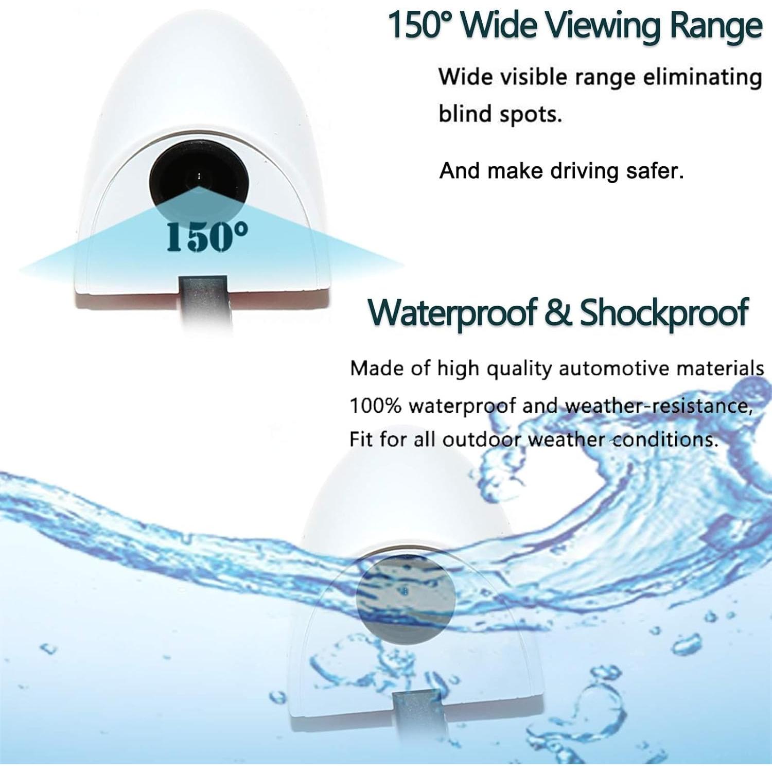 Cámara de Punto Ciego Lateral EWAY 2 Pcs para Vehículos