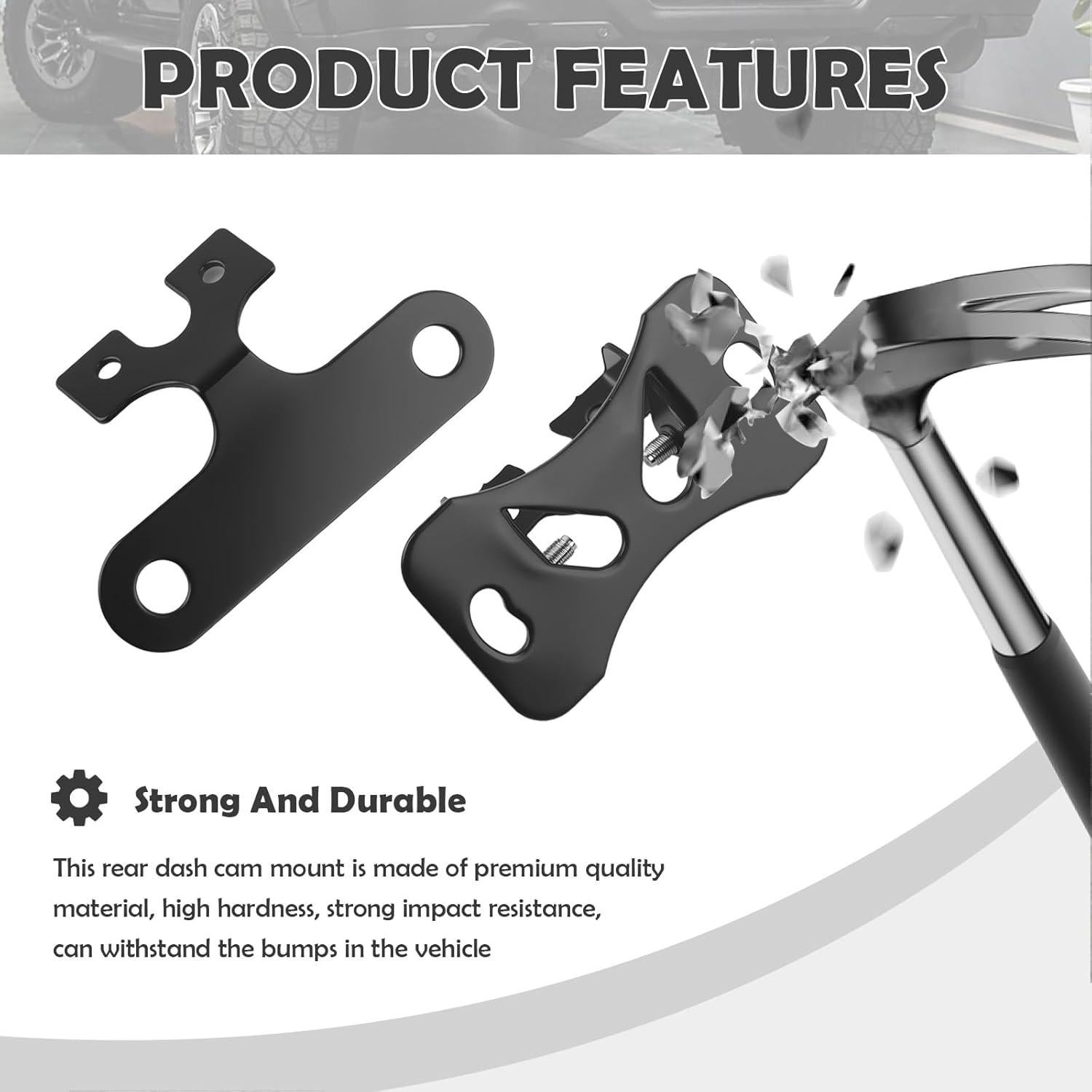 Kit de Montaje de Cámara de Respaldo Figpade - 4 Soportes Ajustables