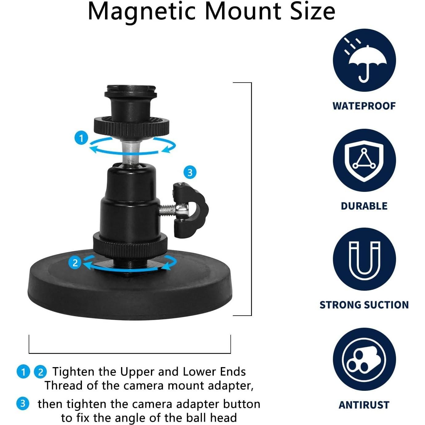 Soporte Magnético para Cámara TEKCAM - Compatible con Blink y Eufy