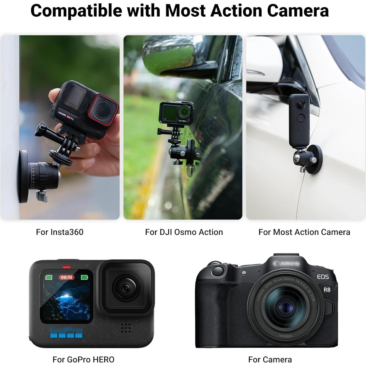 Soporte Magnético PROfezzion para Cámaras de Acción 20kg