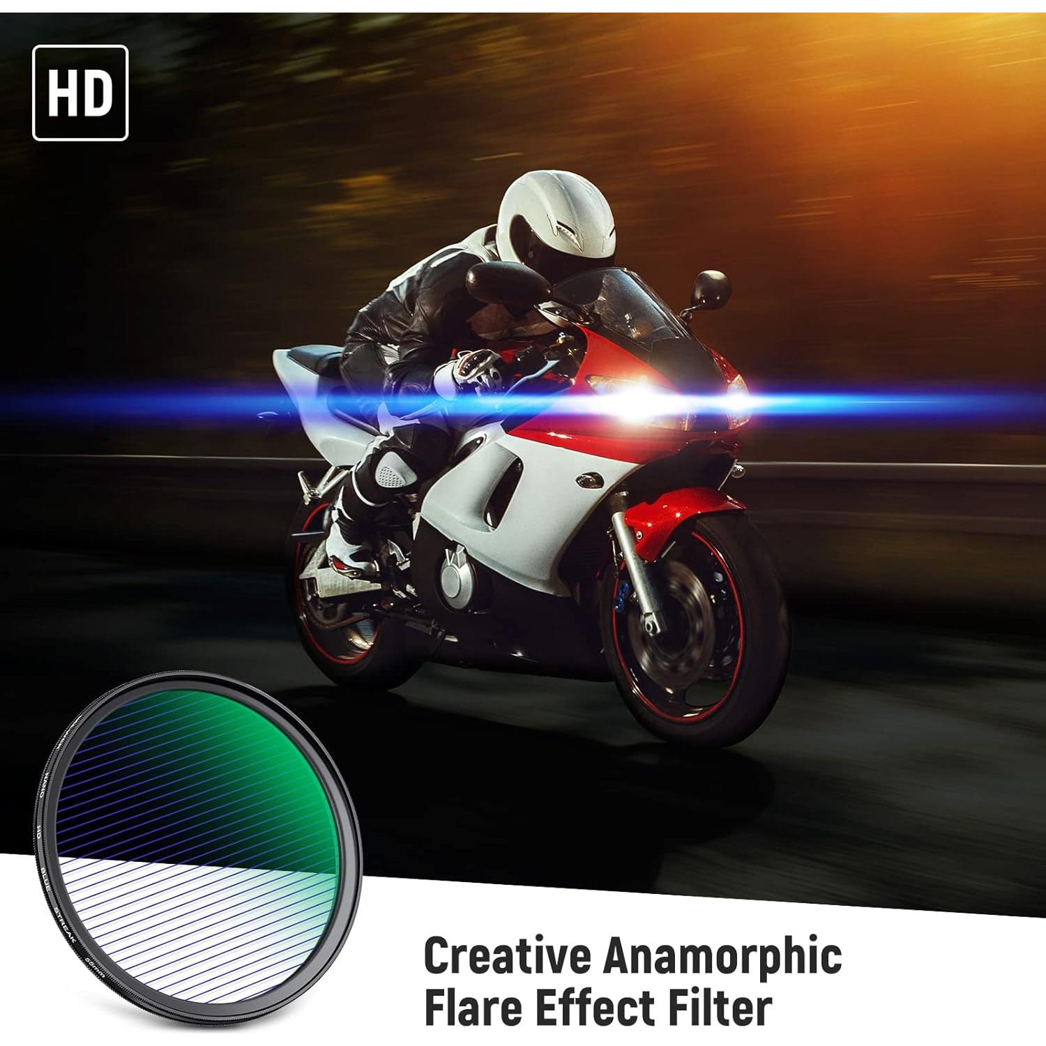 Filtro Anamórfico NEEWER 55 mm Efecto Destello HD