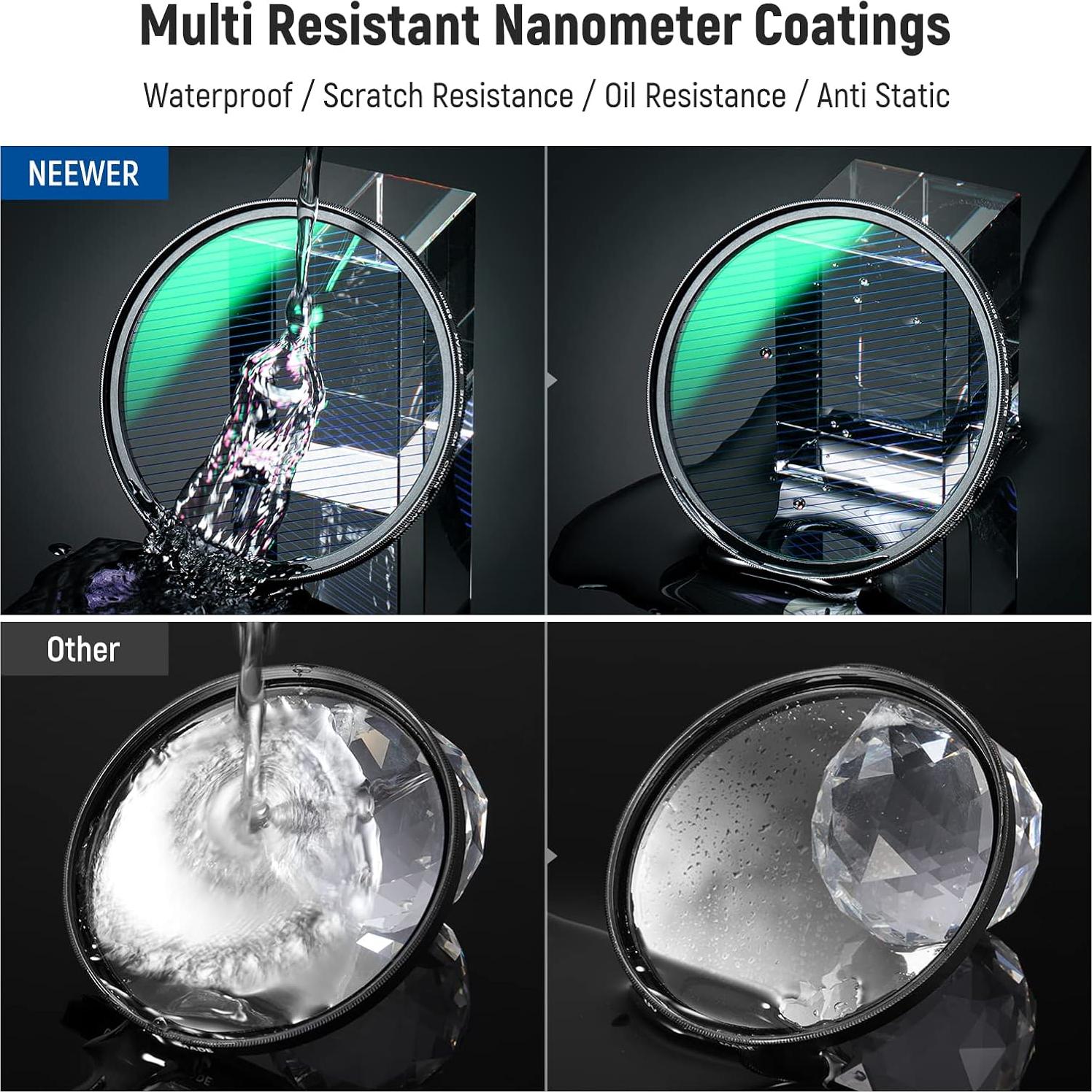 Filtro Anamórfico NEEWER 55 mm Efecto Destello HD