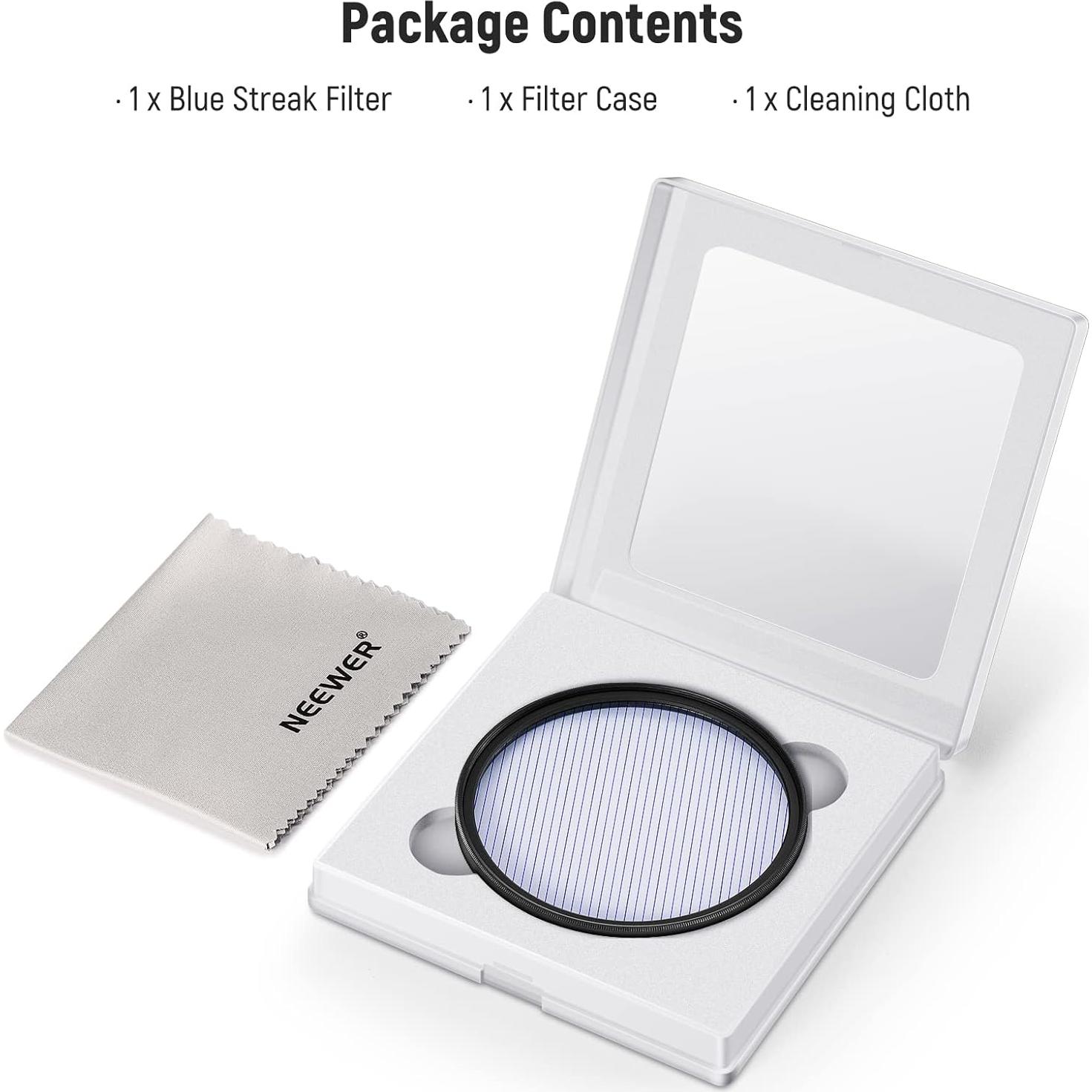 Filtro Anamórfico NEEWER 55 mm Efecto Destello HD