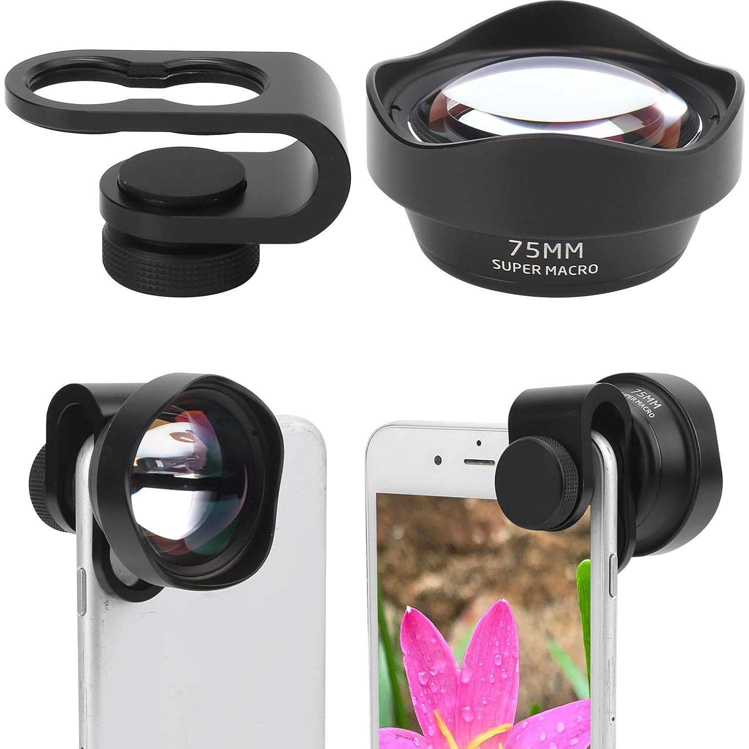 Lente Macro 10X Hilitand para Teléfono Móvil 40-75mm
