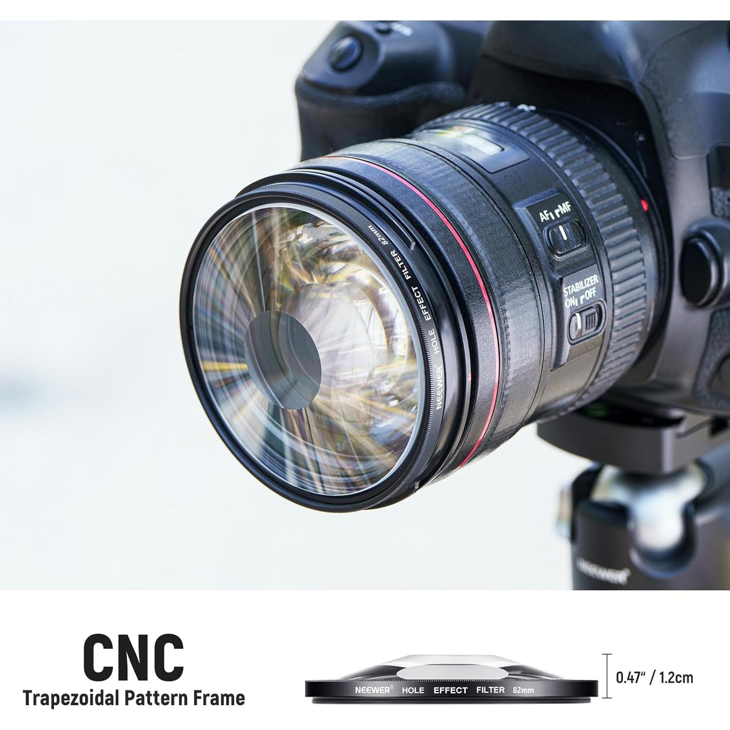 Filtro de Lente NEEWER 82mm Halo Espiral de Vidrio Óptico