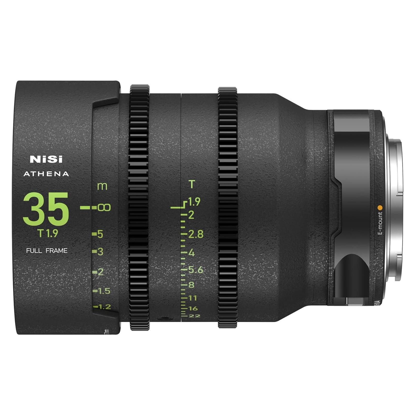 Lente de Cine NiSi Athena 35mm T1.9 Montura E Full Frame