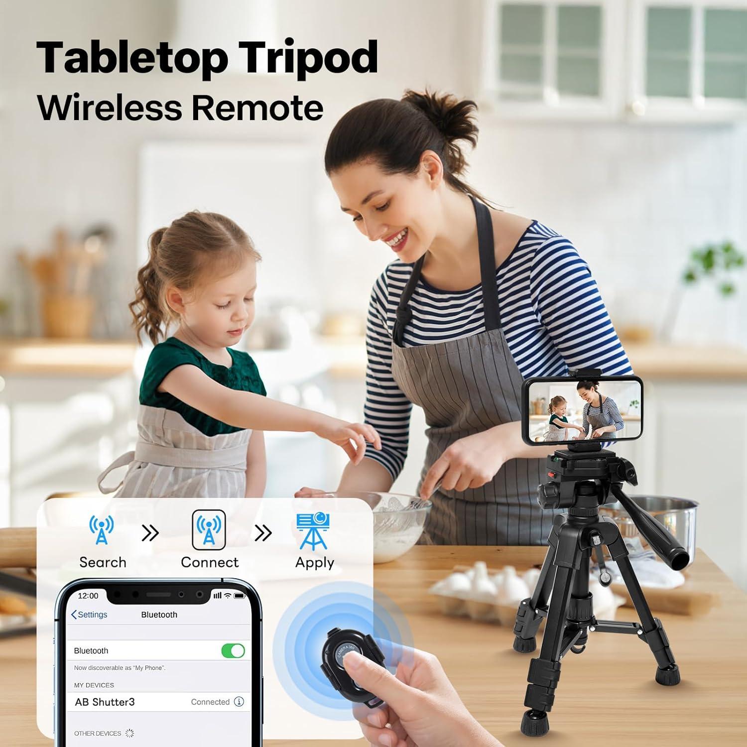 Mini Trípode de Aluminio Kalofaye 63.5 cm para Cámara y Teléfono