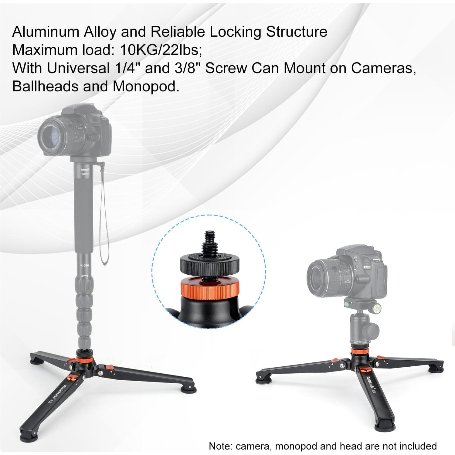 Mini Trípode Koolehaoda A3L de Aluminio 3 Patas Soporte Universal