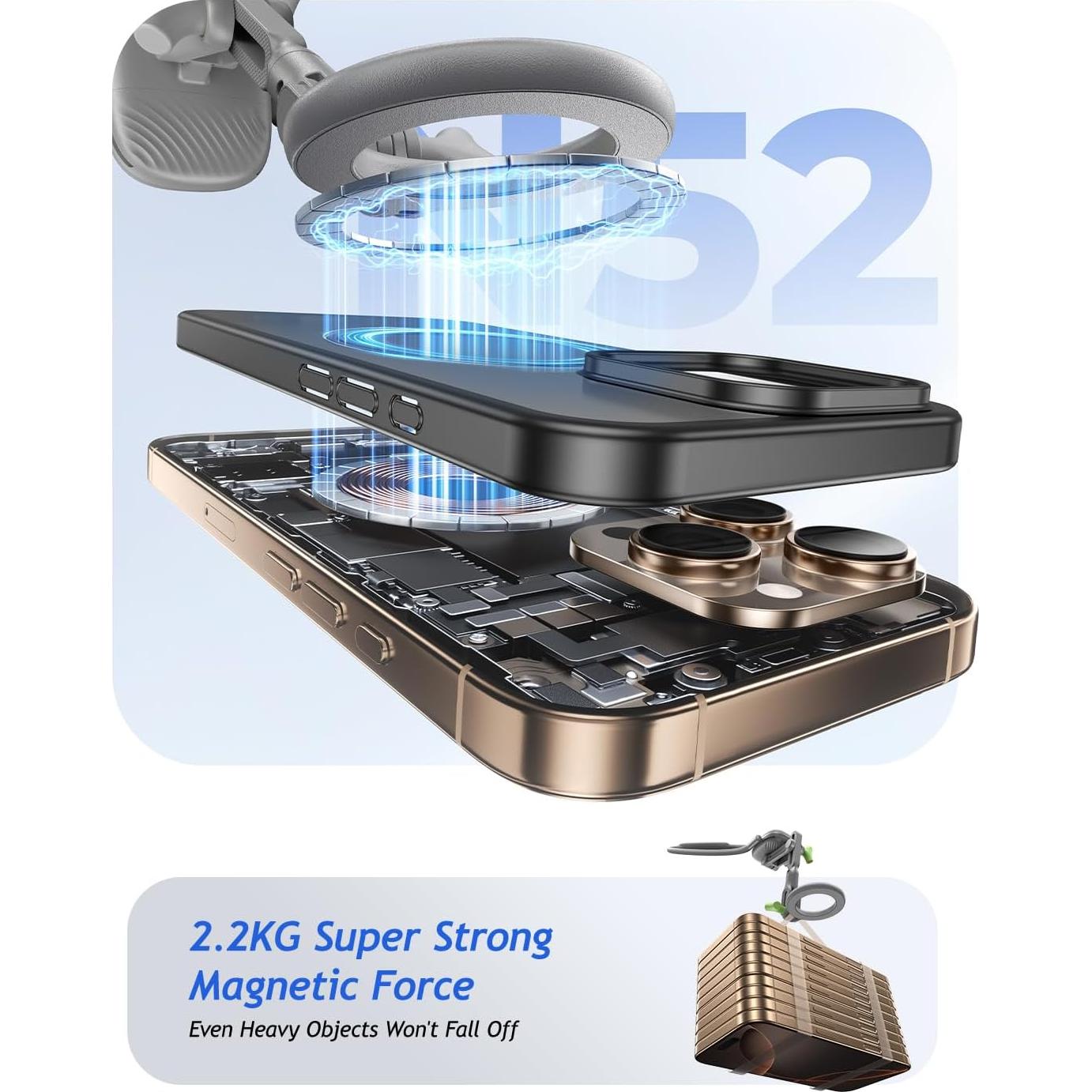 Soporte Magnético para Cuello MAGIC JOHN - Compatible con iPhone y GoPro