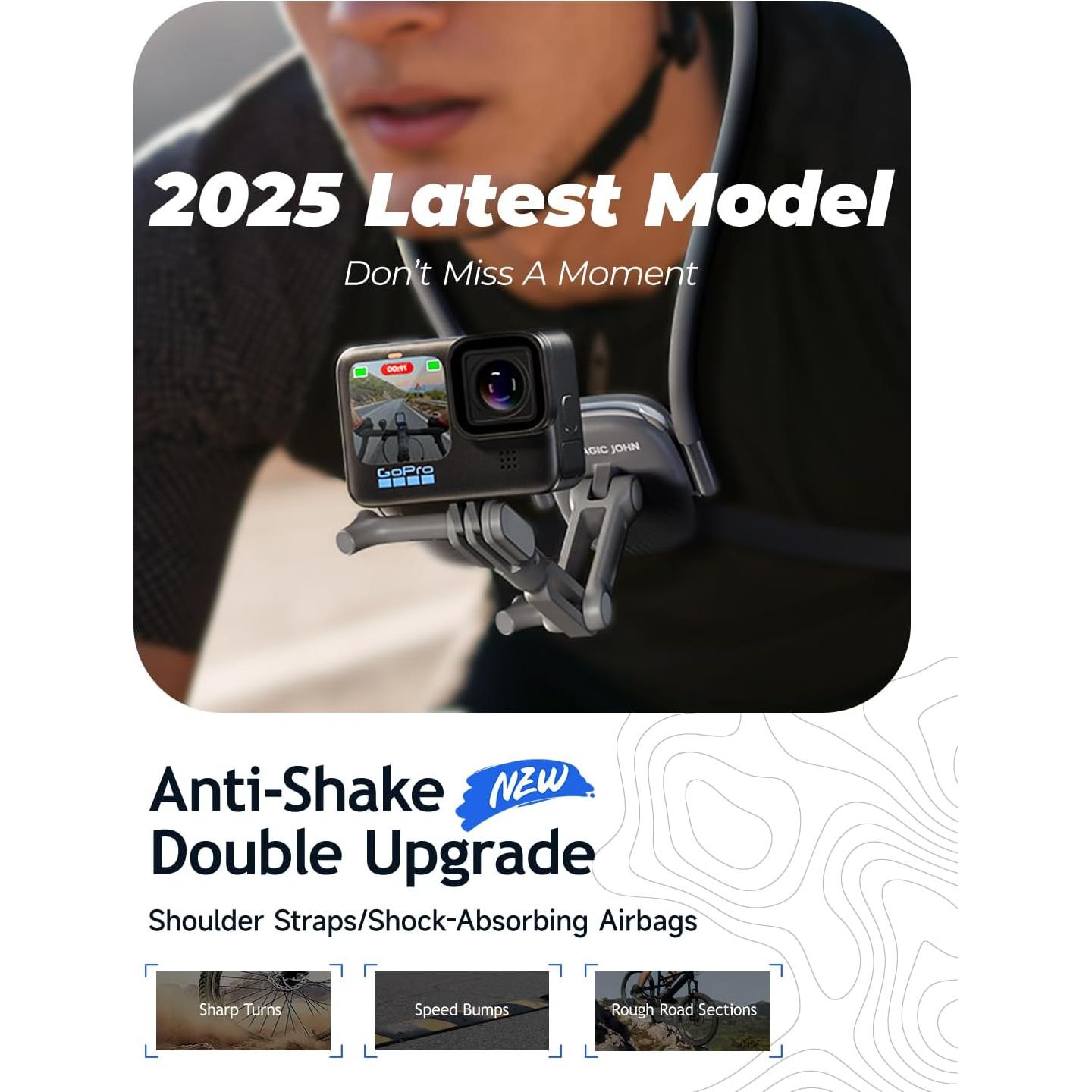 Soporte Magnético para Cuello MAGIC JOHN - Compatible con iPhone y GoPro