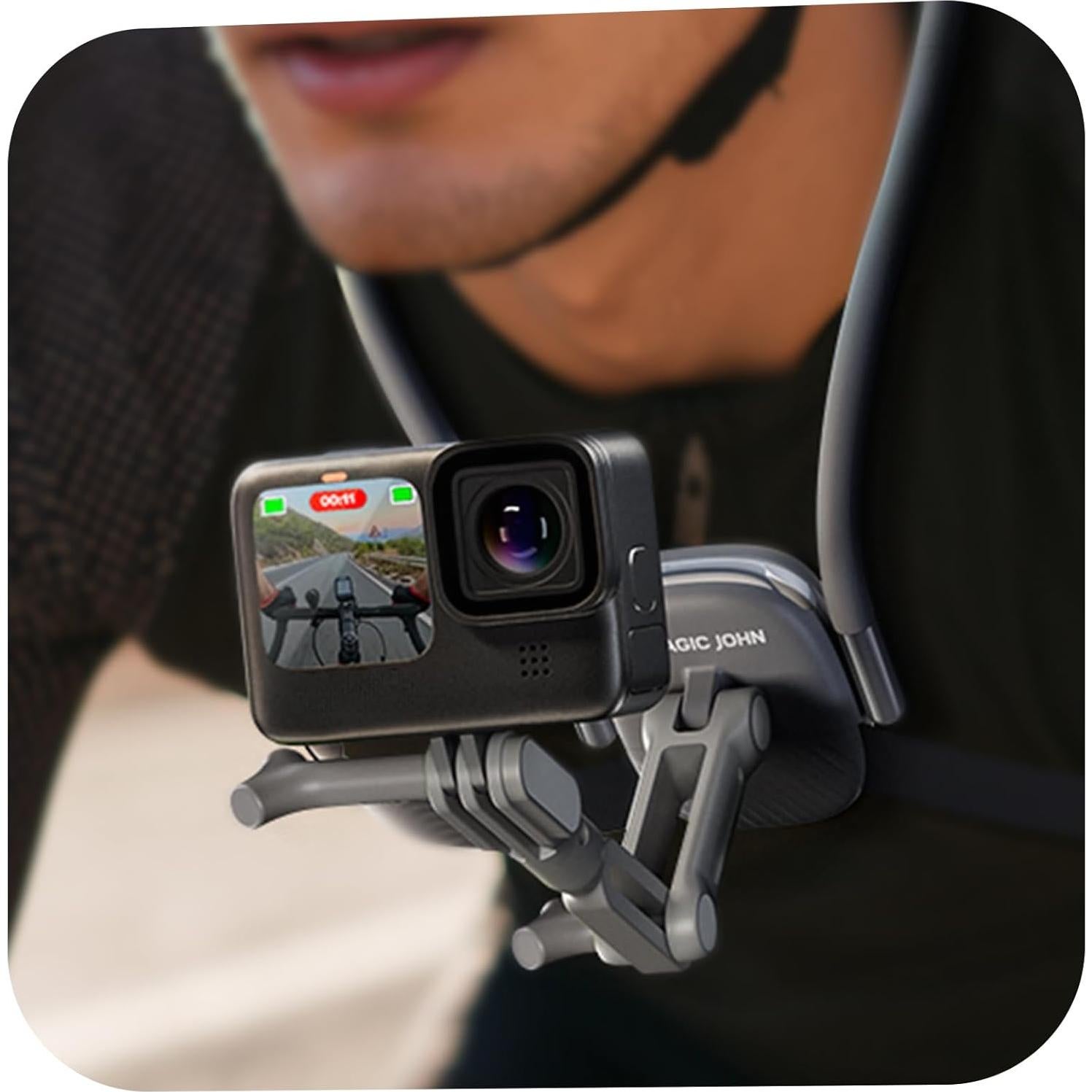 Soporte Magnético para Cuello MAGIC JOHN - Compatible con iPhone y GoPro
