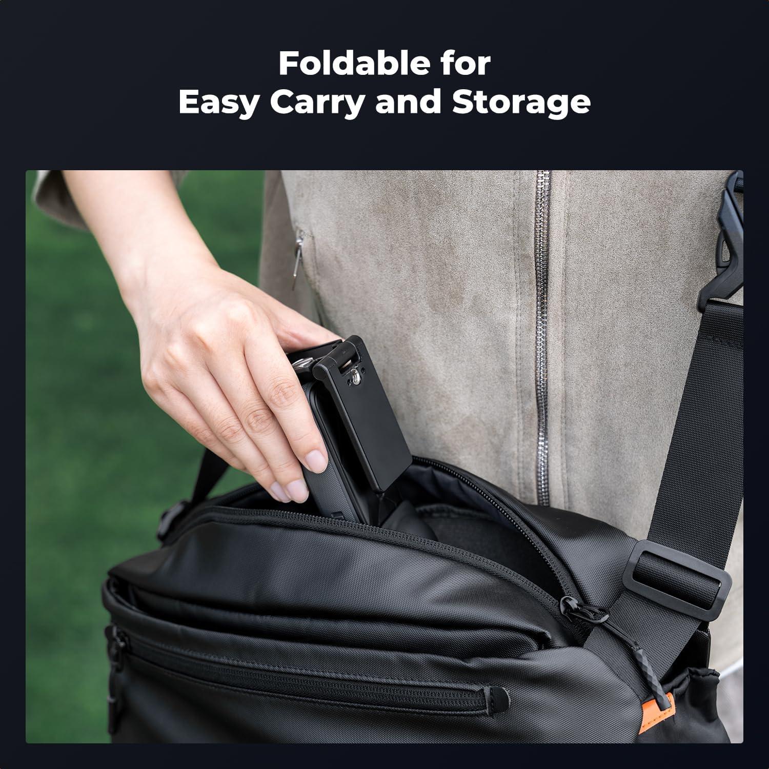 Soporte Magnético K&F Concept para Insta360 X5, Plegable, 1/4"