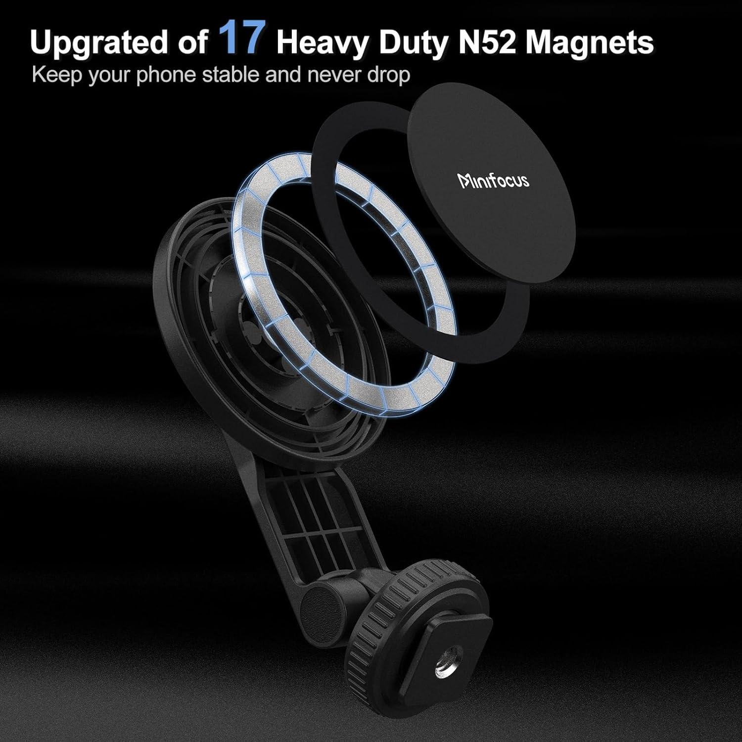Soporte de trípode magnético Minifocus para iPhone 17/16/15/14/13