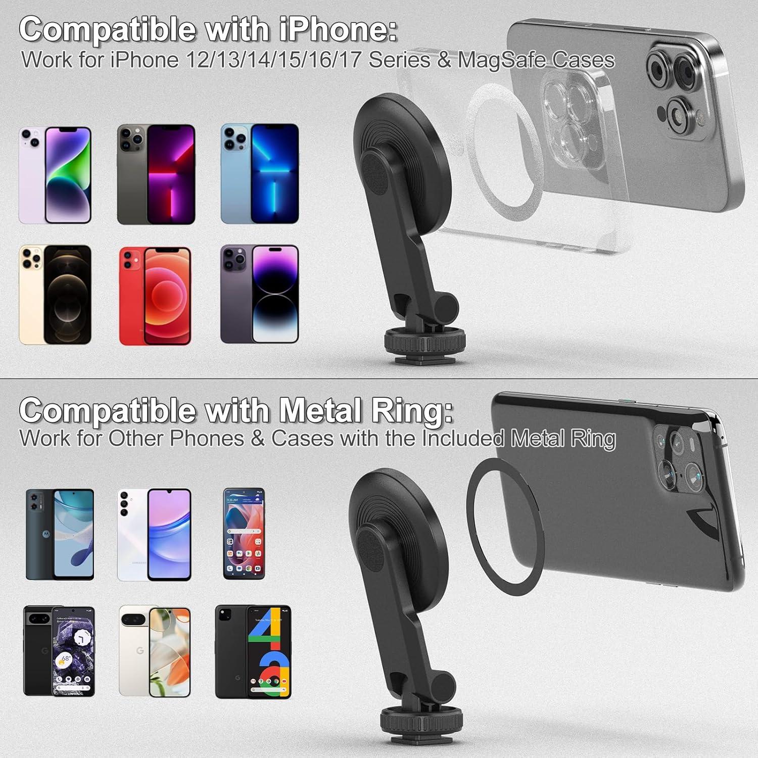 Soporte de trípode magnético Minifocus para iPhone 17/16/15/14/13