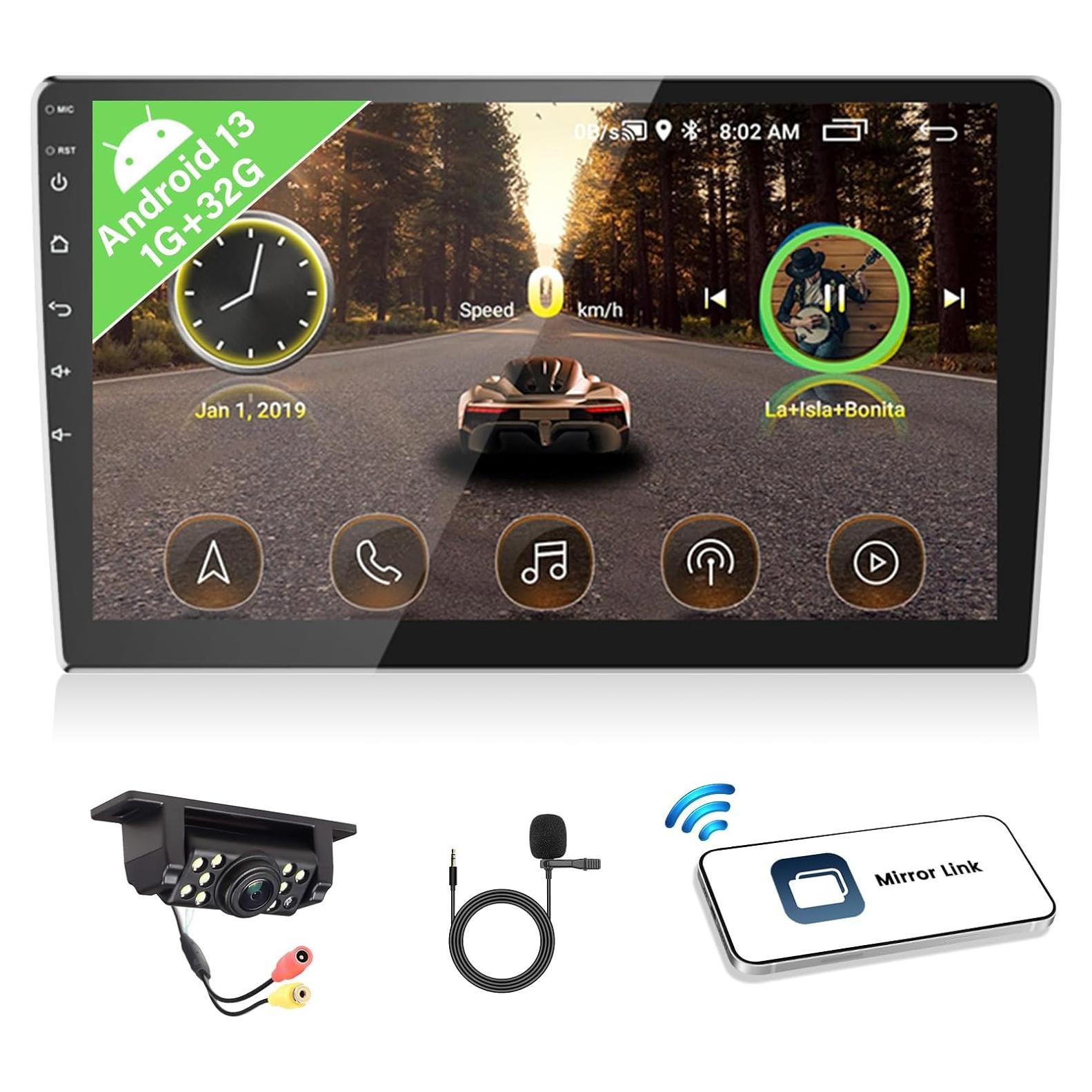 Estéreo de Coche Android 10" AMprime 1+32GB Bluetooth GPS