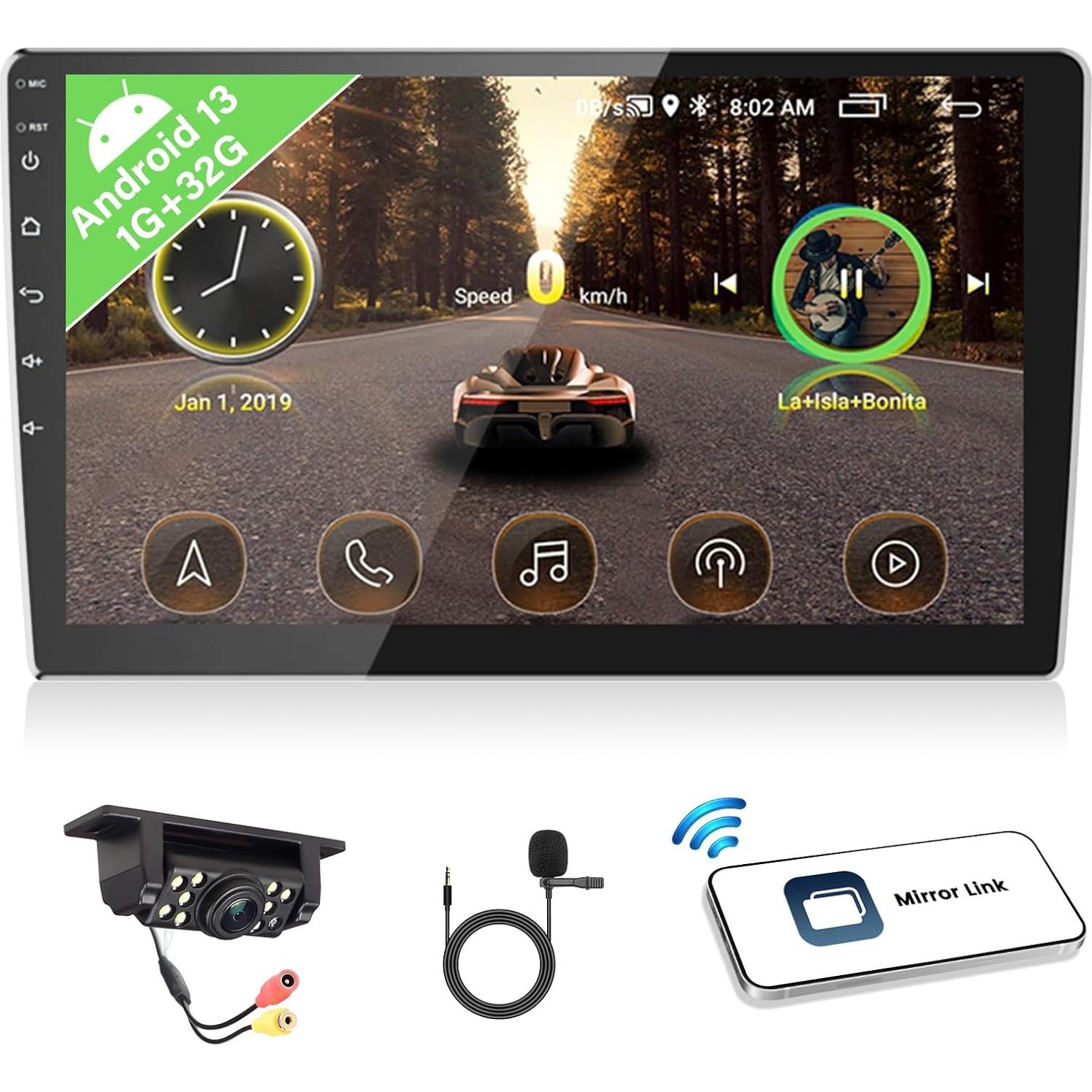 Estéreo de Coche Android 10" AMprime 1+32GB Bluetooth GPS