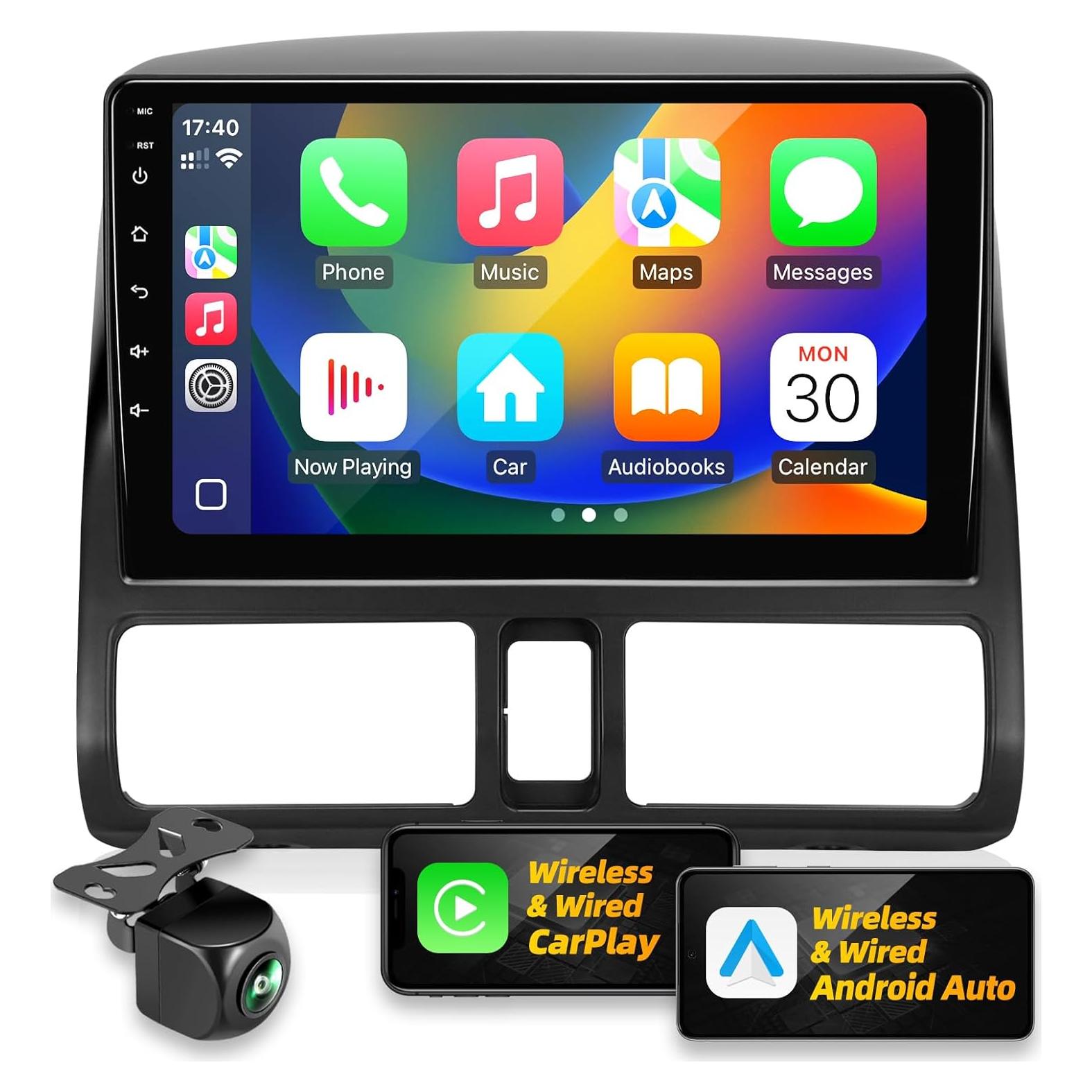 Estéreo de Coche Crownyu para CRV 2002-2006, Pantalla 9"