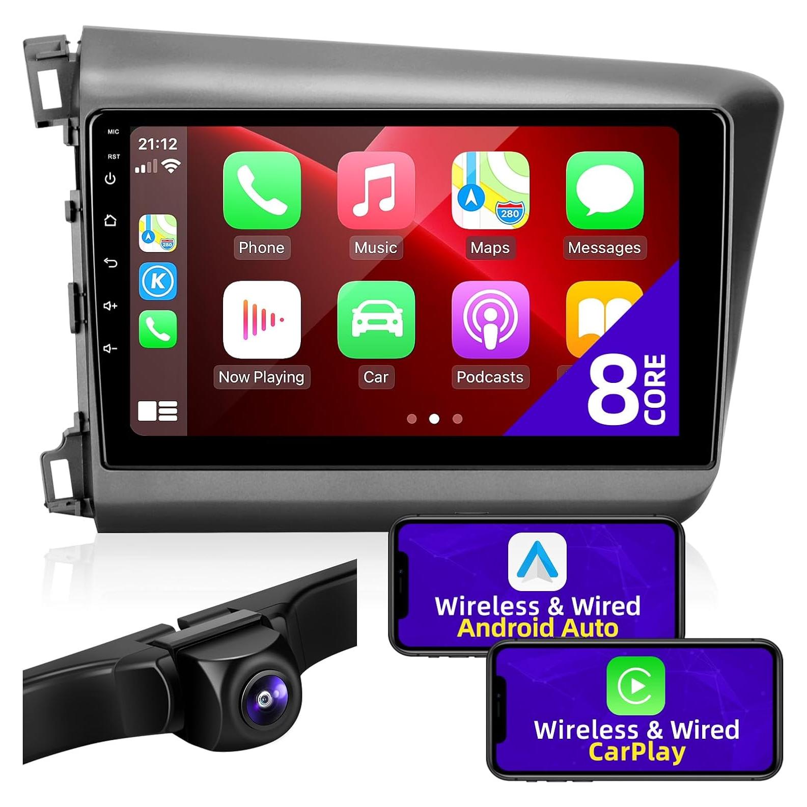 Estéreo Android 9" para Honda CIVIC 2012 Carplay y GPS