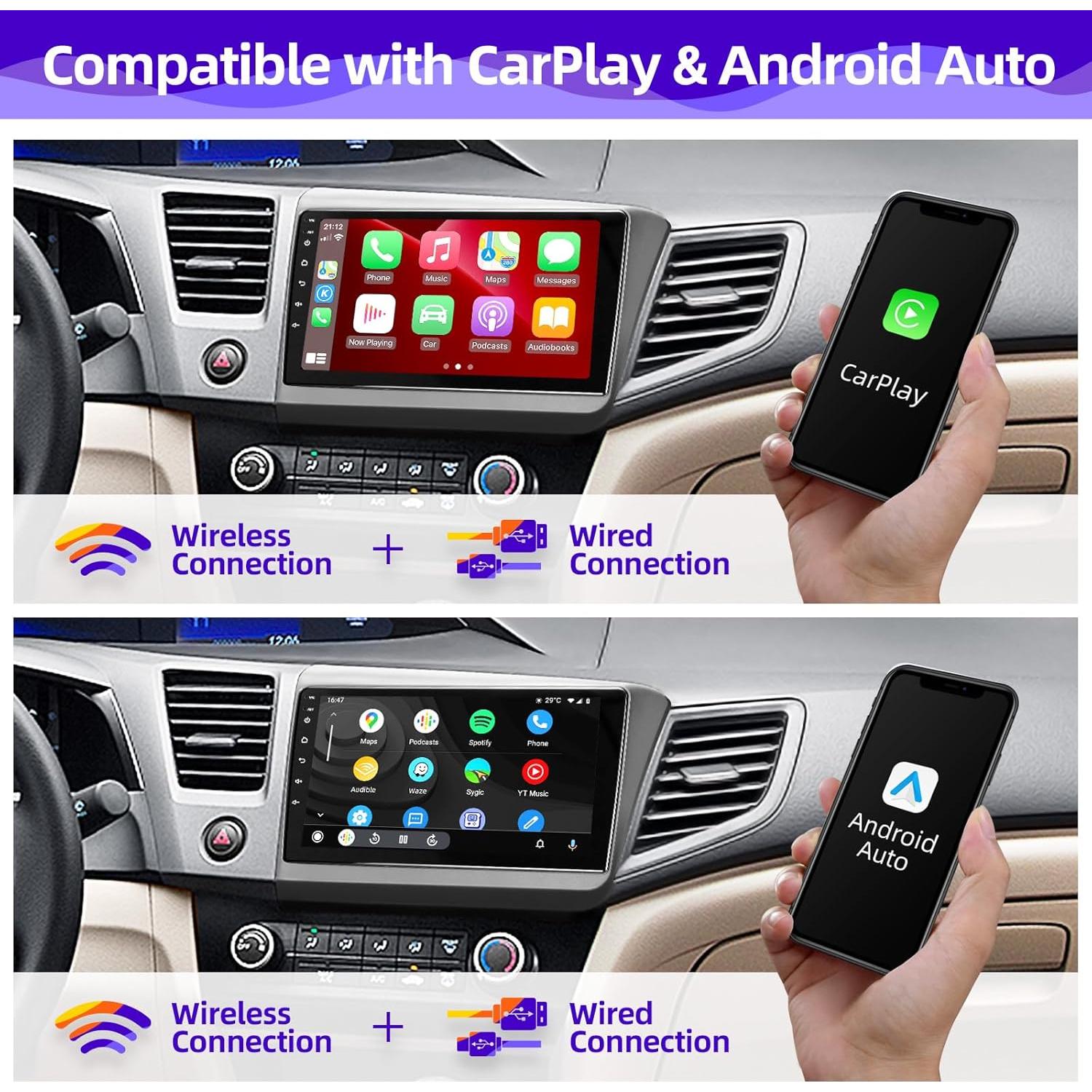 Estéreo Android 9" para Honda CIVIC 2012 Carplay y GPS