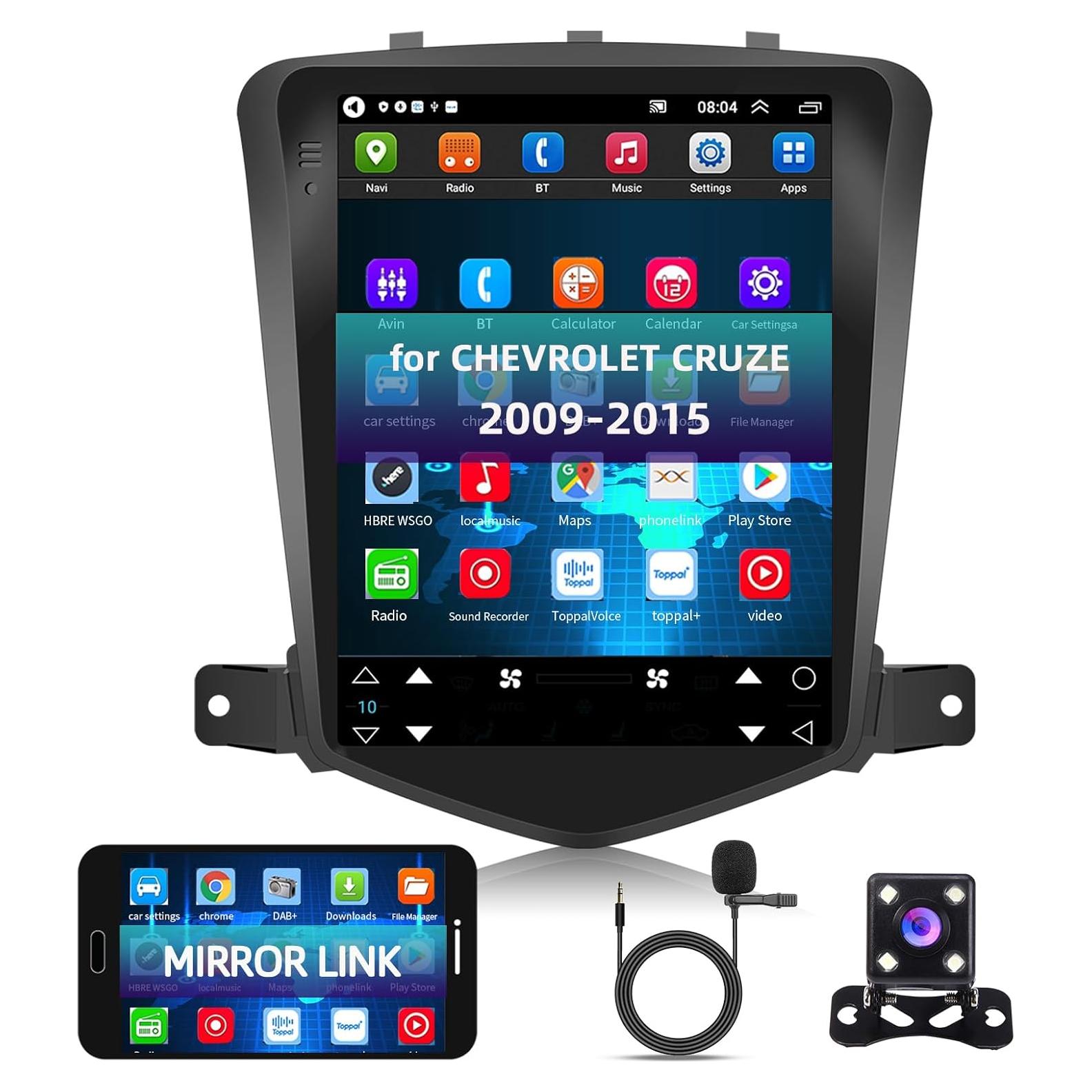 Estéreo de Coche Android Podofo 9.7" para Chevrolet Cruze 2009-2015