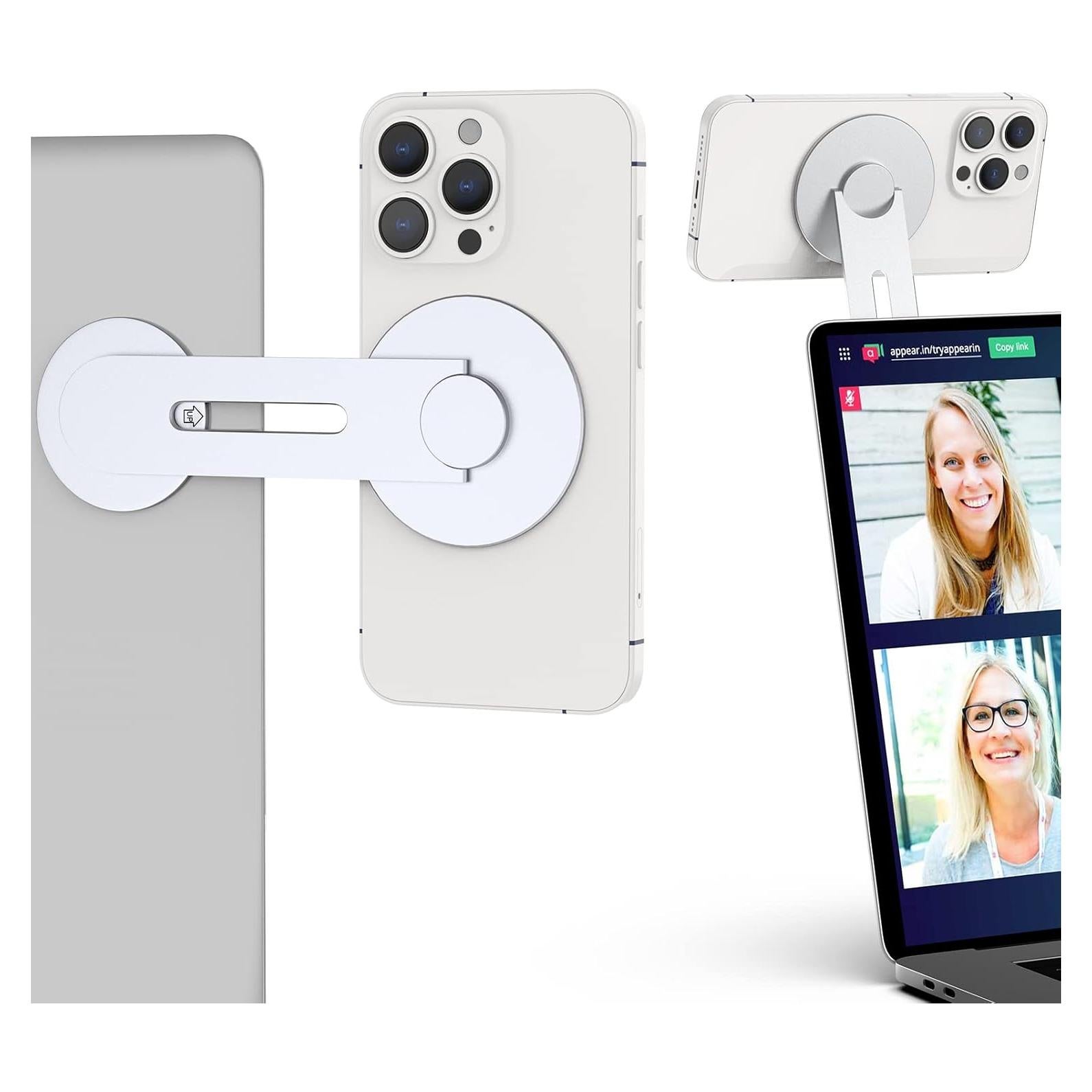 Soporte Magnético para Laptop y Teléfono Aerbeis - Plata