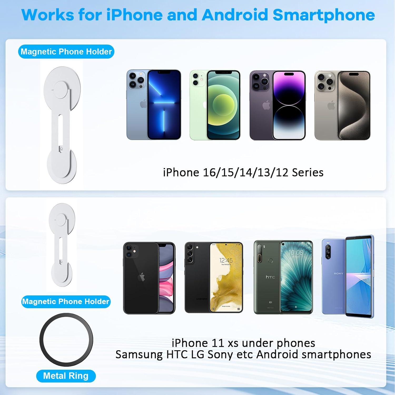 Soporte Magnético para Laptop y Teléfono Aerbeis - Plata