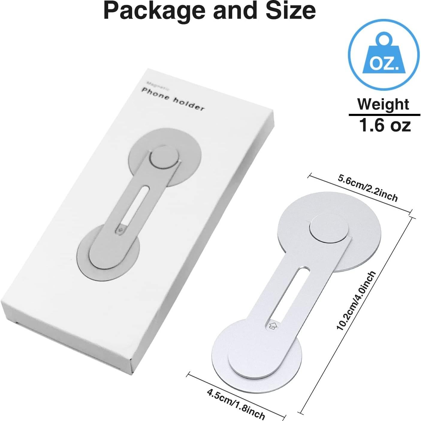 Soporte Magnético para Laptop y Teléfono Aerbeis - Plata
