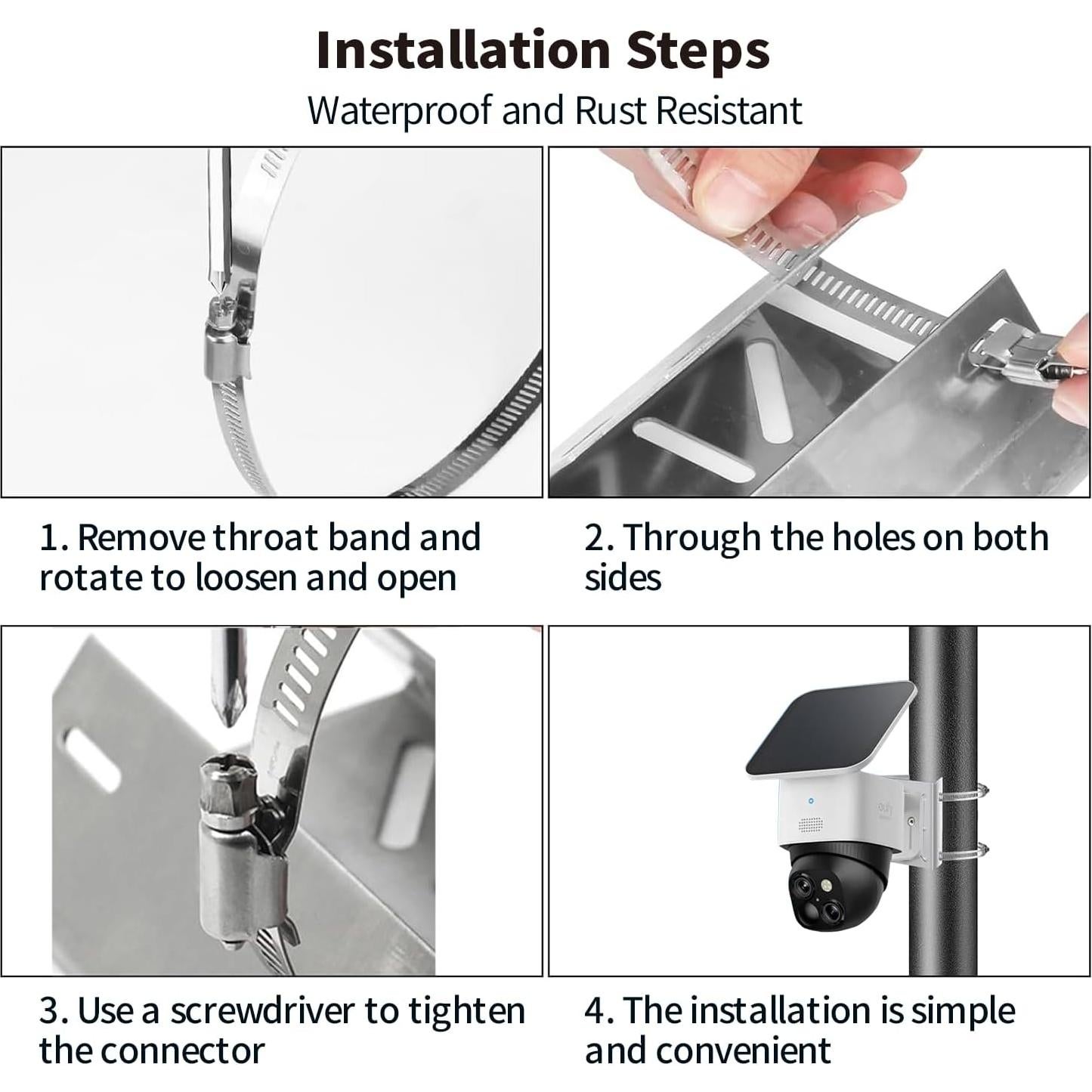 Soporte de Montaje en Poste Tonton para Eufy SoloCam S340/E30