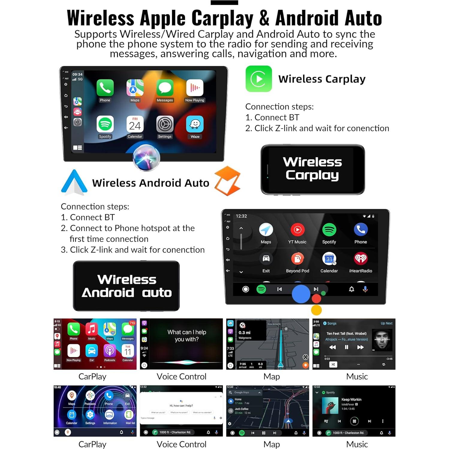 Unidad de Cabeza CAMECHO Android 13 para Hyundai Tucson 2010-2015