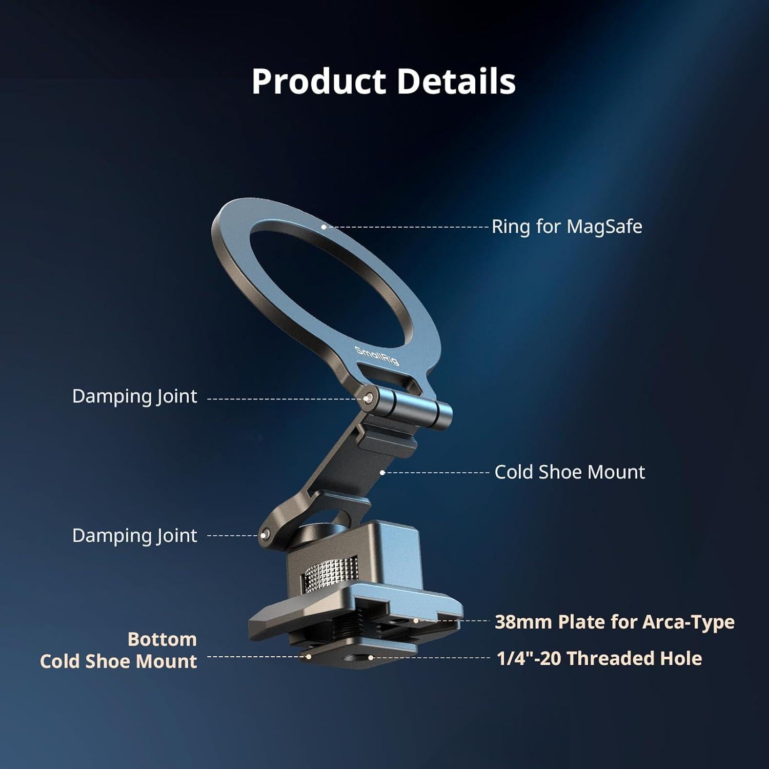 Soporte de Teléfono Metal SMALLRIG 5339 para DJI RS 4 Mini