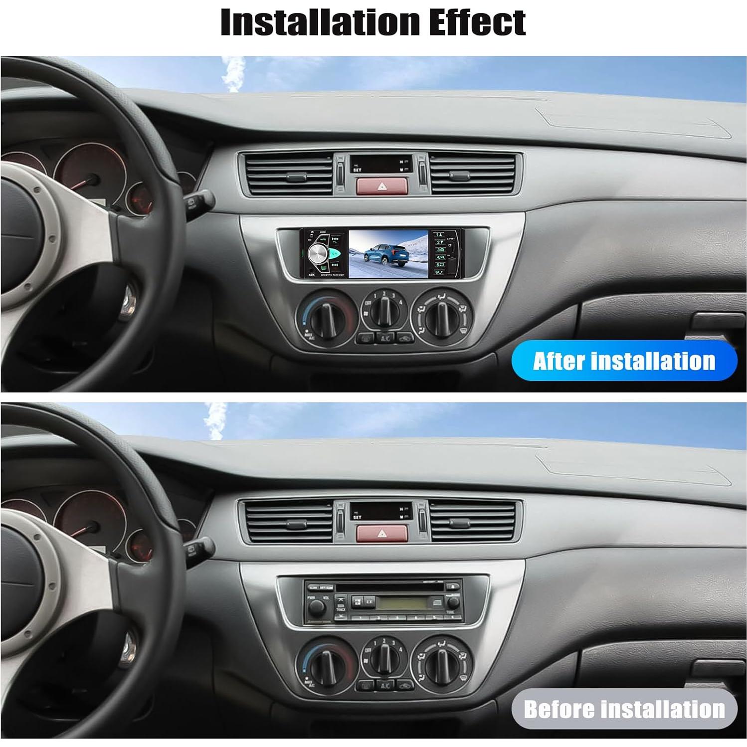 Estéreo de Coche CAMECHO 4.1" Bluetooth MP5 con Cámara