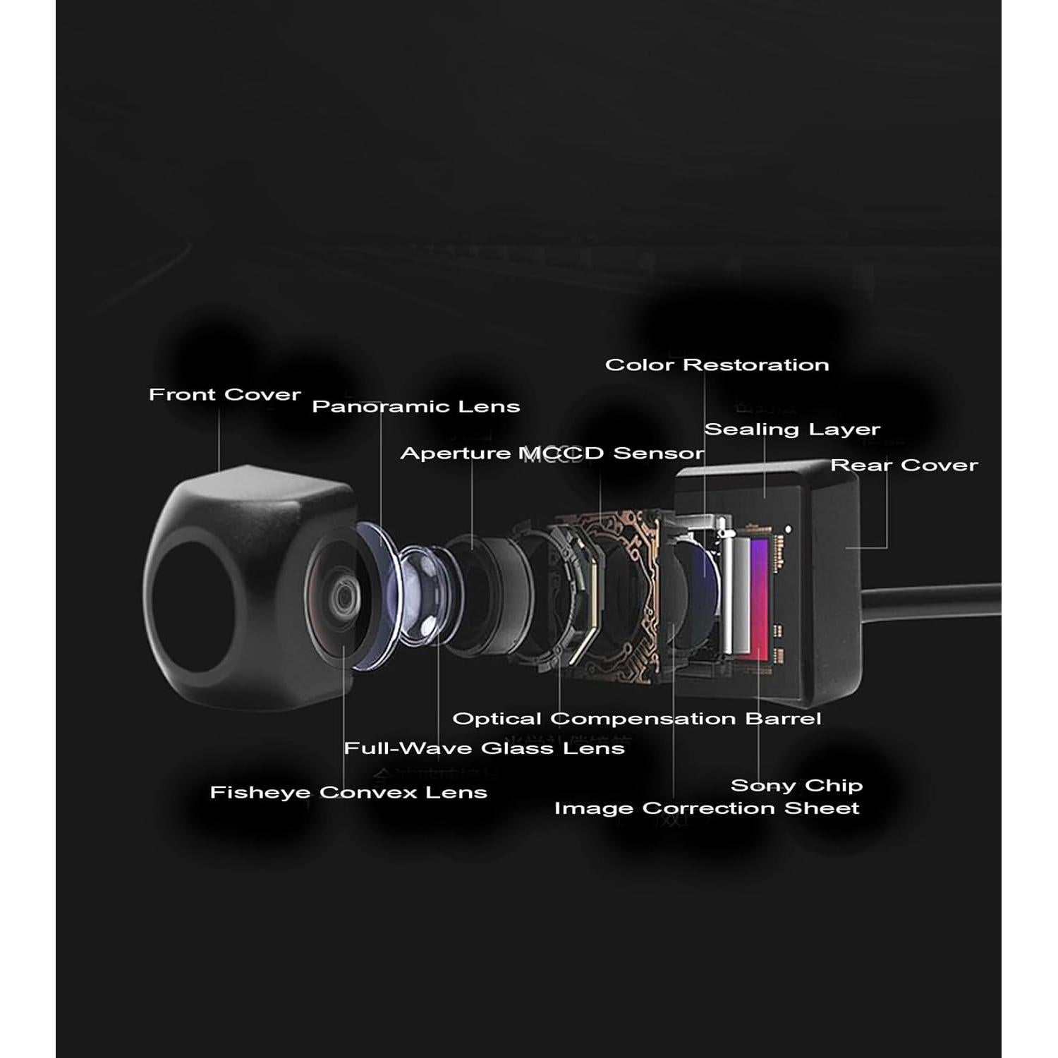 Cámara de Respaldo AHD DATTON 720P Gran Angular IP68