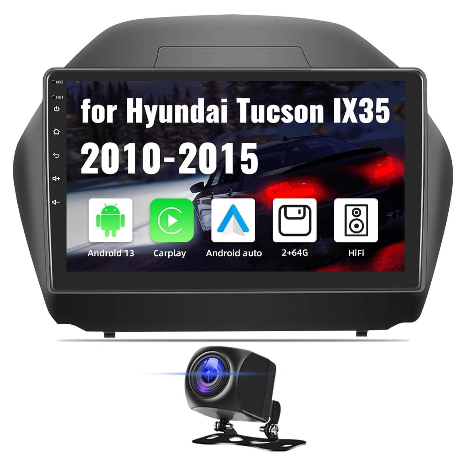 Estéreo de Coche CAMECHO Android 13 2GB 64GB para Hyundai Tucson IX35 2010-2015