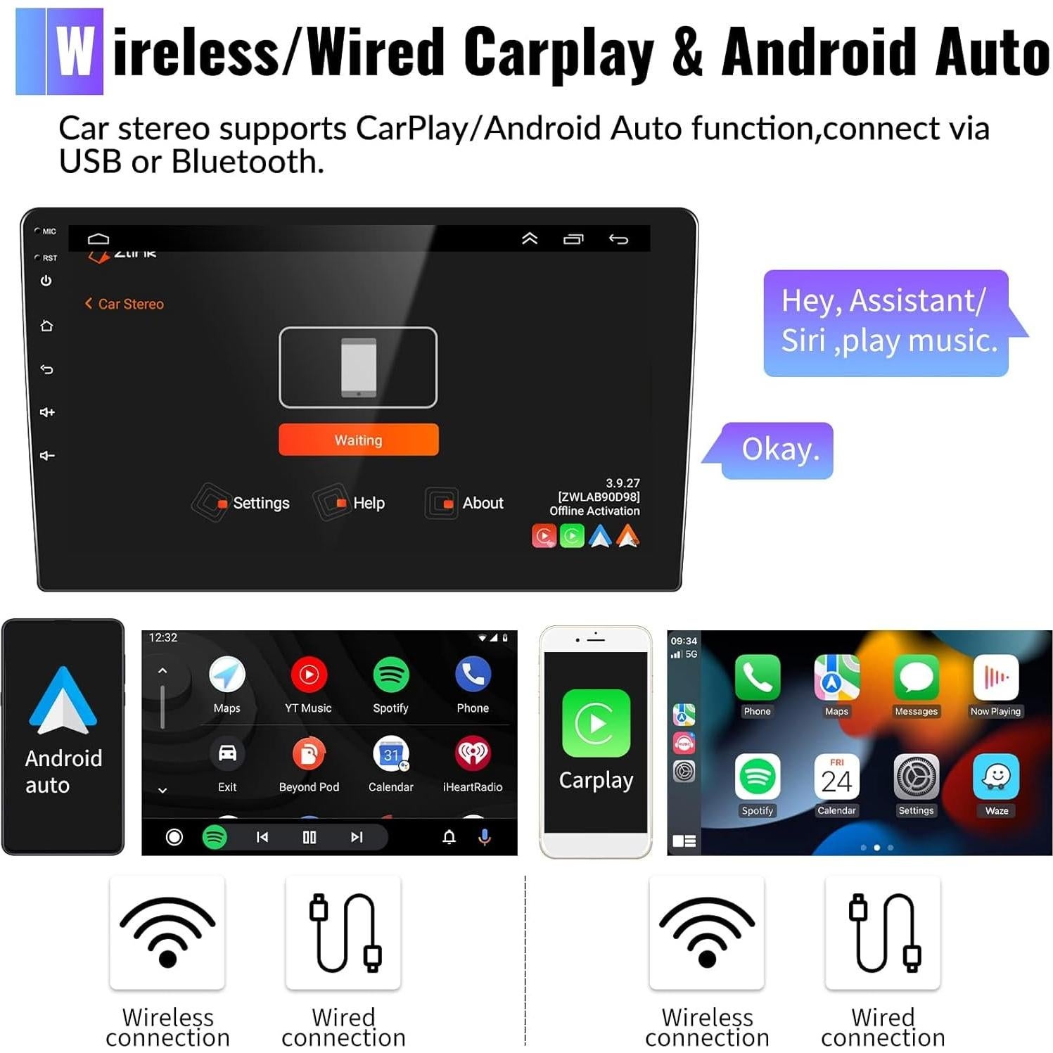 Estéreo de Coche CAMECHO Android 13 2GB 64GB para Hyundai Tucson IX35 2010-2015