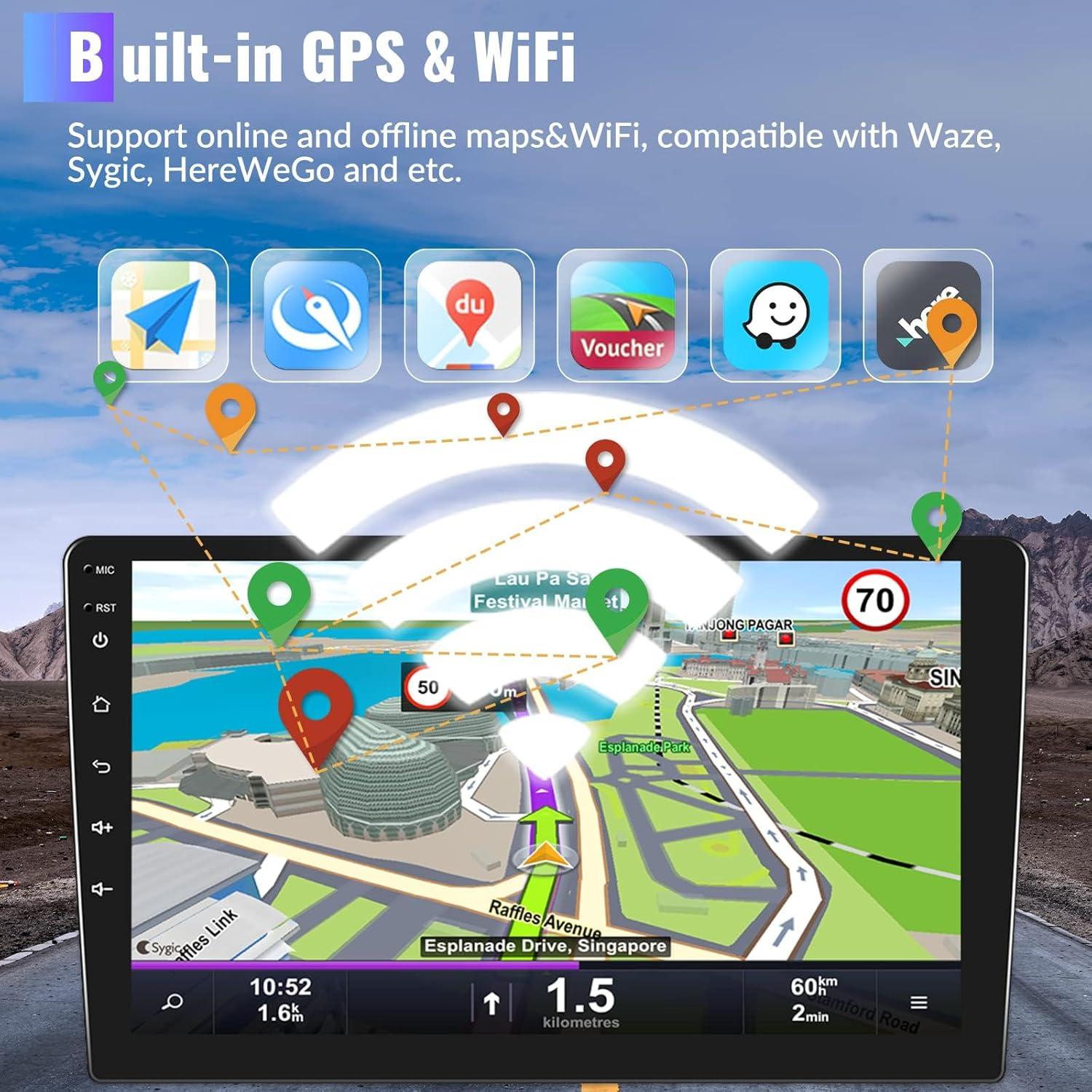 Estéreo de Coche CAMECHO Android 13 2GB 64GB para Hyundai Tucson IX35 2010-2015