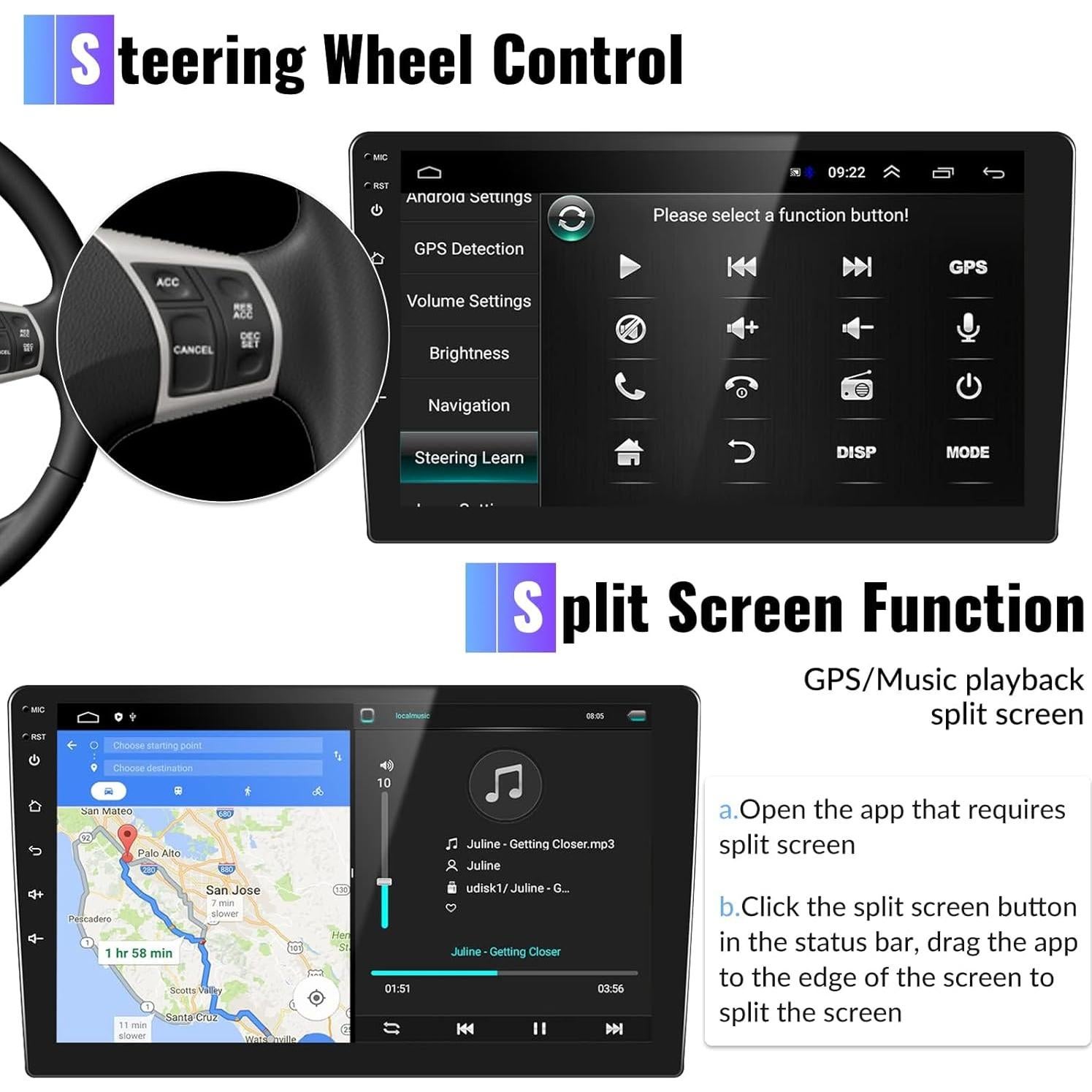 Estéreo de Coche CAMECHO Android 13 2GB 64GB para Hyundai Tucson IX35 2010-2015