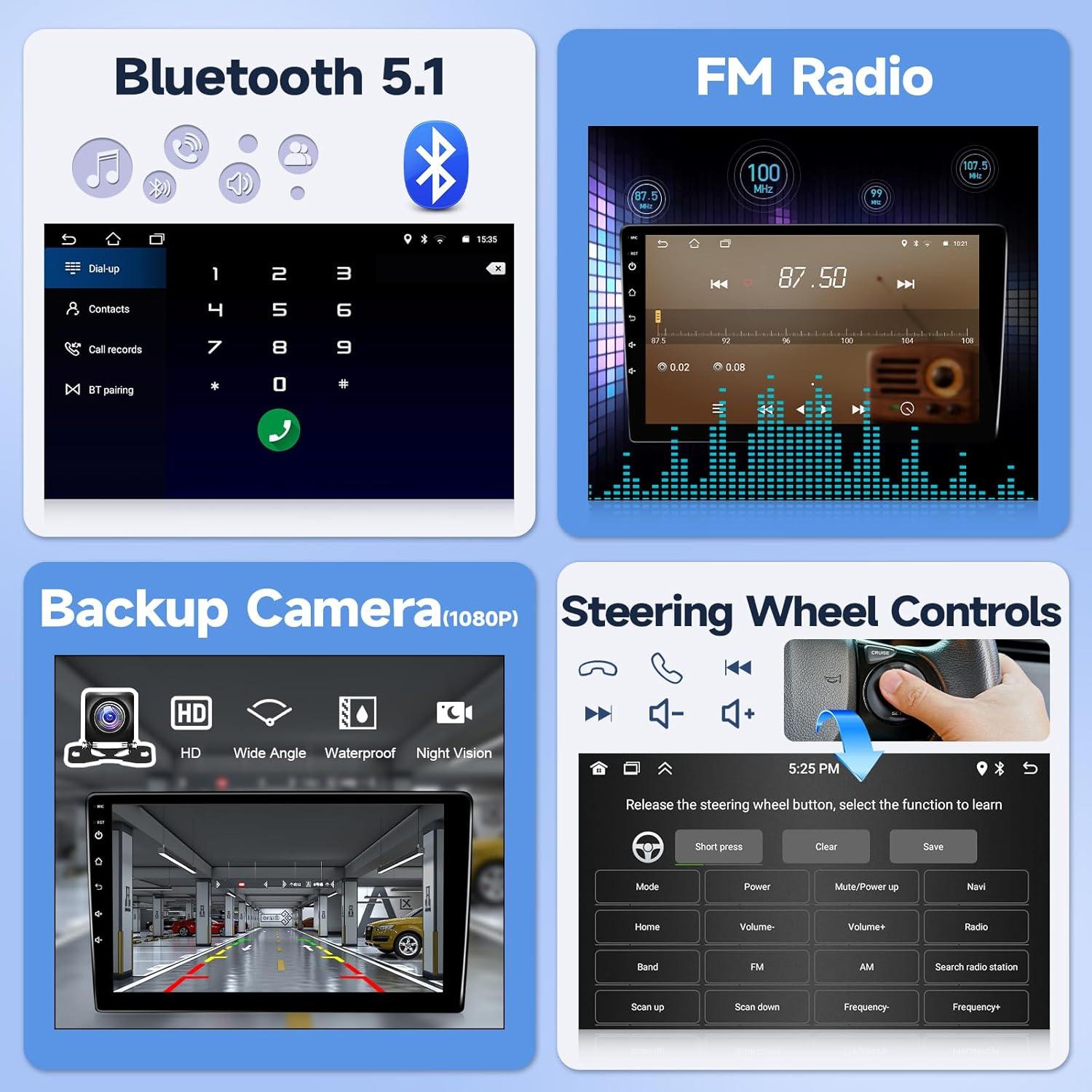 Radio de Coche Leadfan para Chevy Silverado Tahoe 10.1" Carplay