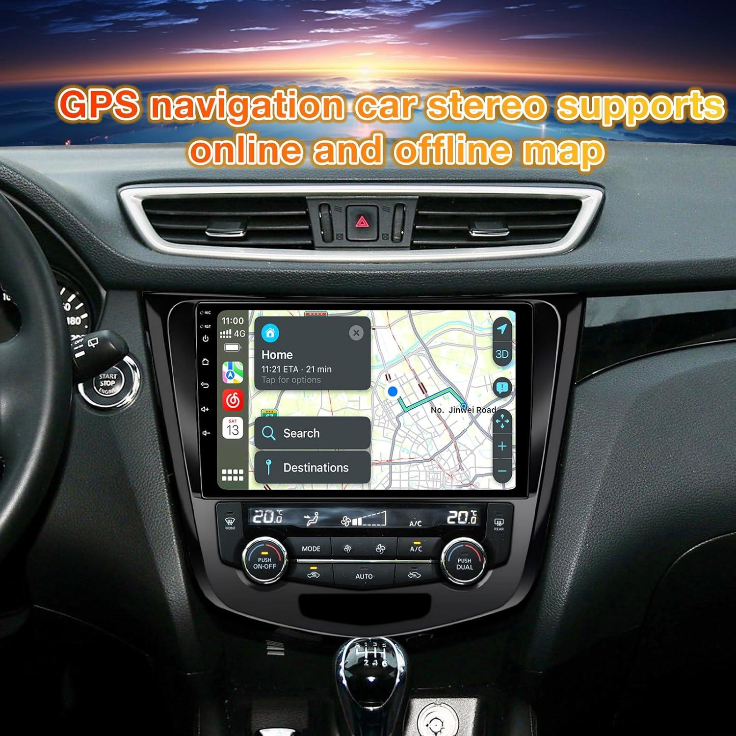 Estéreo para Coche FBINSE 10.1" Android 13 Nissan 2014-2018