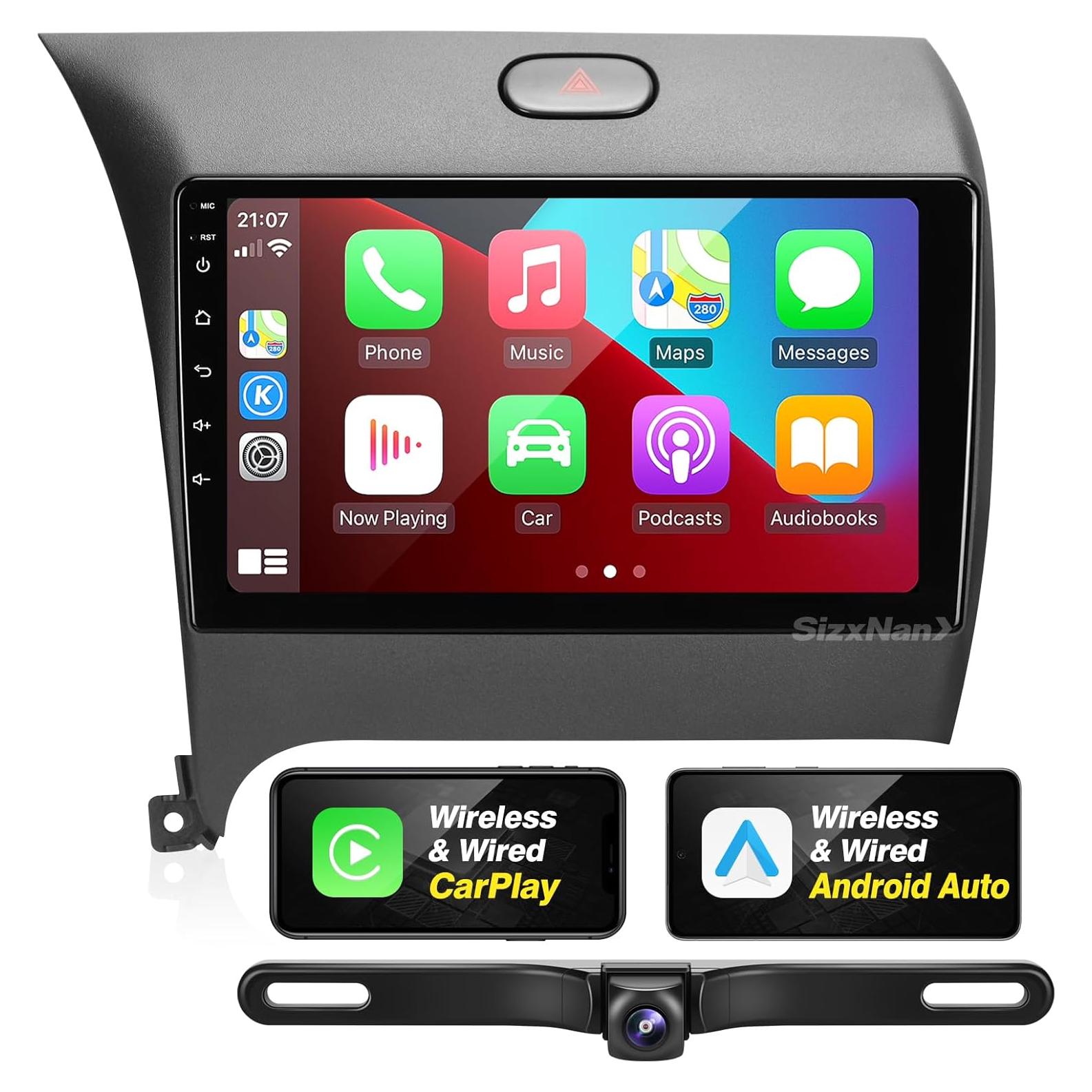 Estéreo de Coche Android 12 SizxNanv para KIA Forte 2013-2017