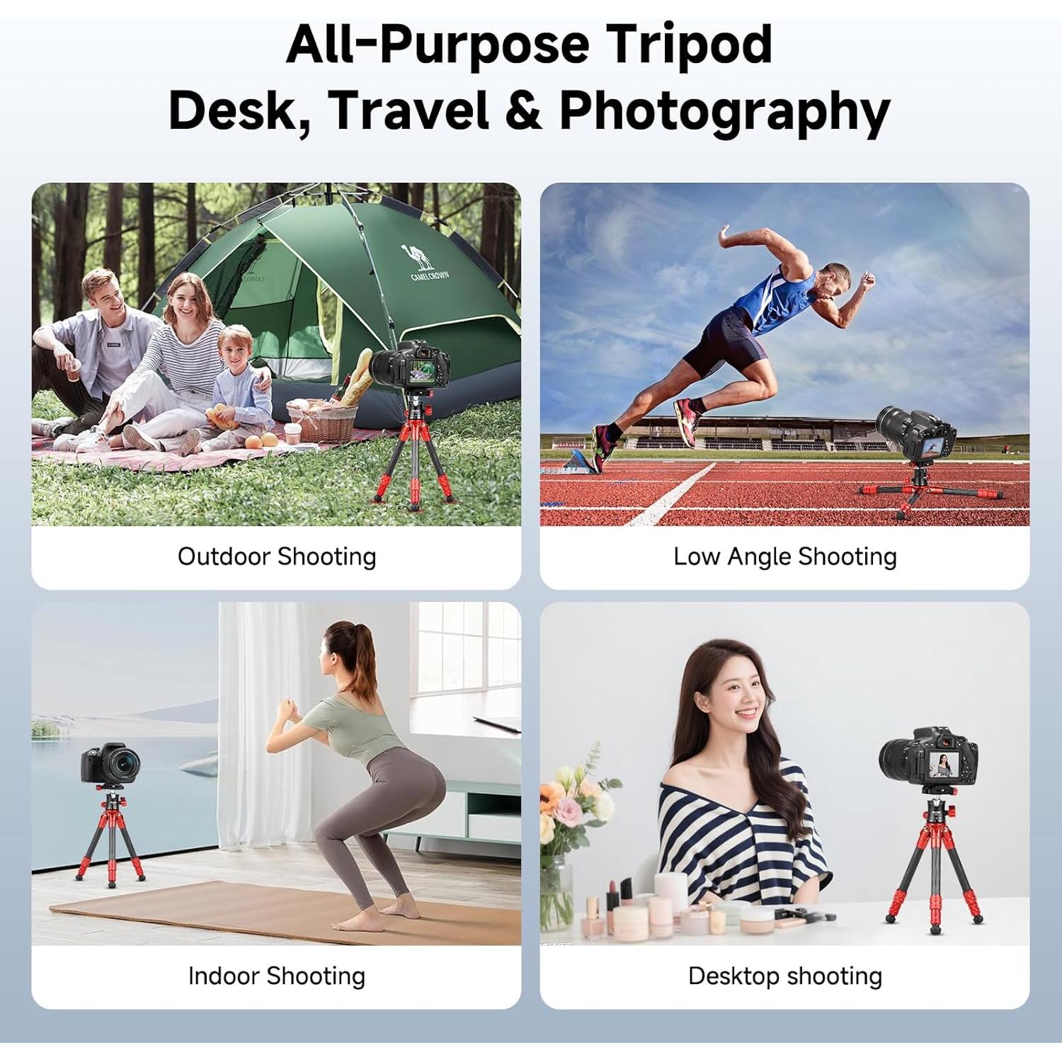 Trípode Mini Avella MP10C de Fibra de Carbono 39cm 5kg