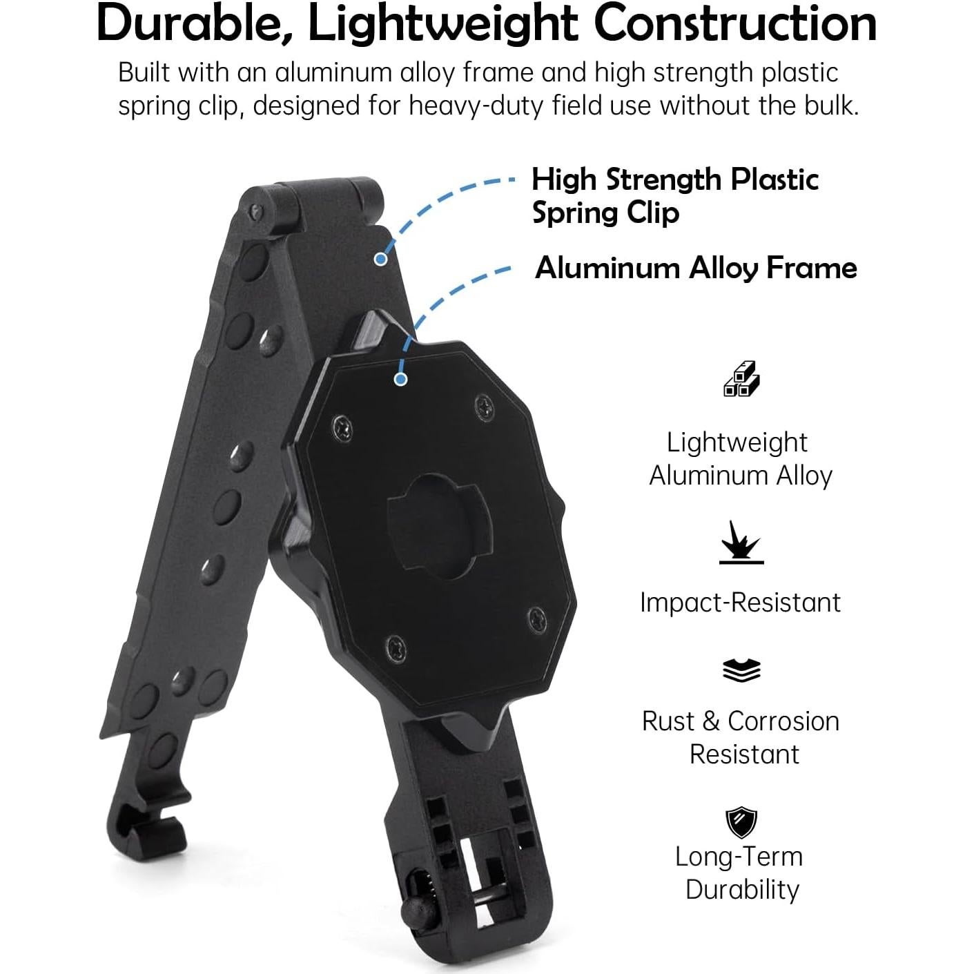 Soporte de Cámara Molle WEIGUZC para Axon Taser Body Camera 2/3/4
