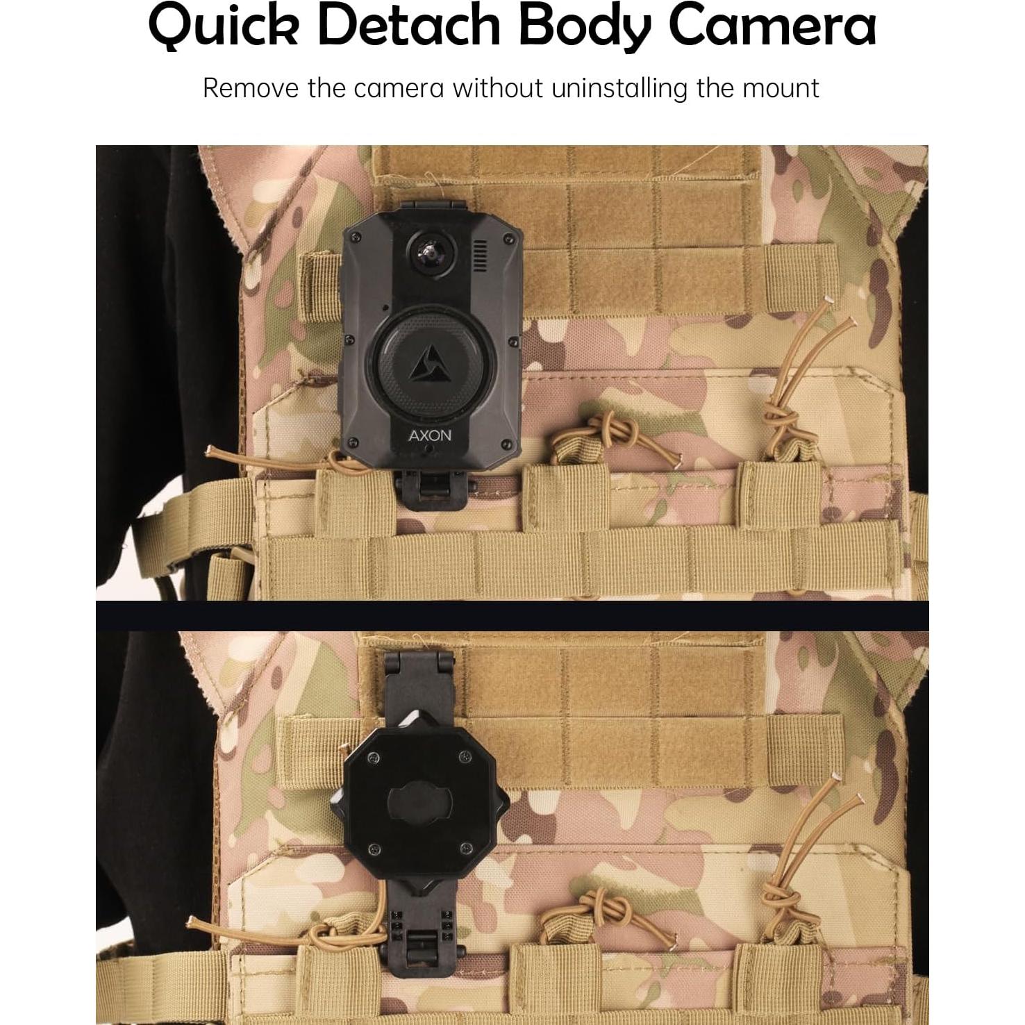 Soporte de Cámara Molle WEIGUZC para Axon Taser Body Camera 2/3/4